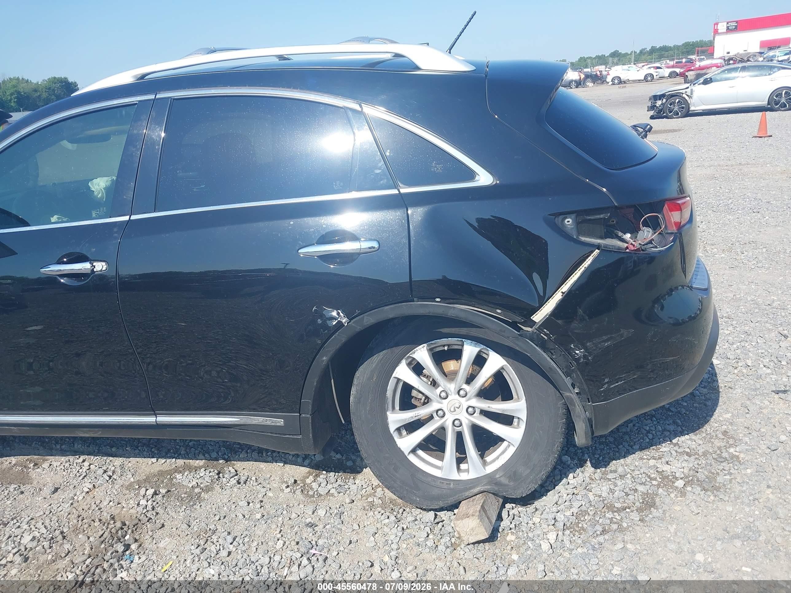 2014 Infiniti Qx70   Черный vin: JN8CS1MU3EM451793