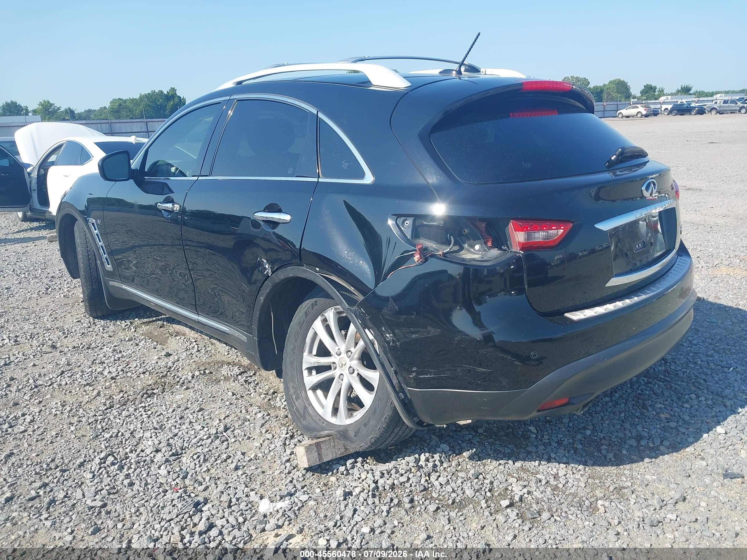 2014 Infiniti Qx70   Черный vin: JN8CS1MU3EM451793