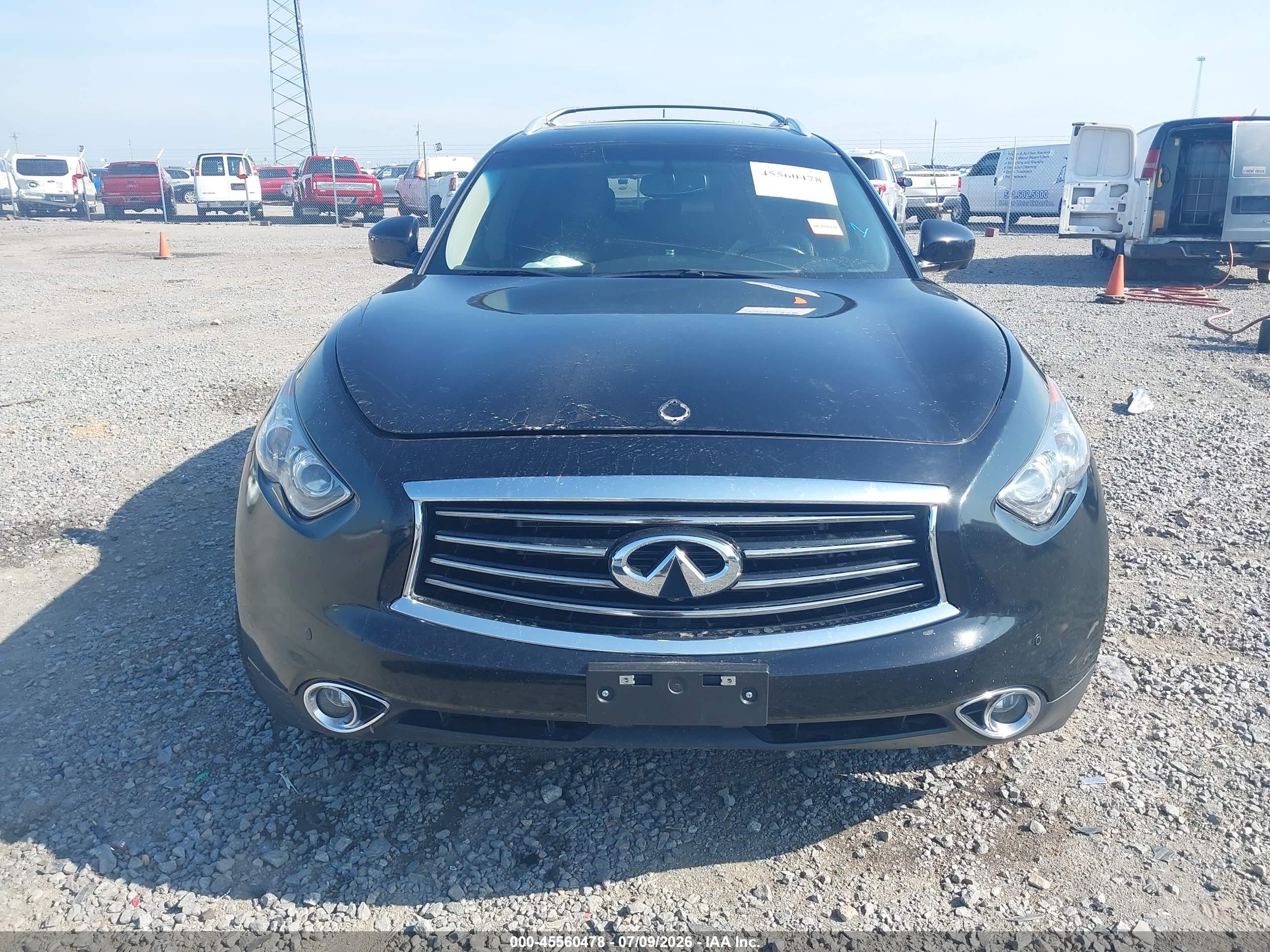 2014 Infiniti Qx70   Черный vin: JN8CS1MU3EM451793