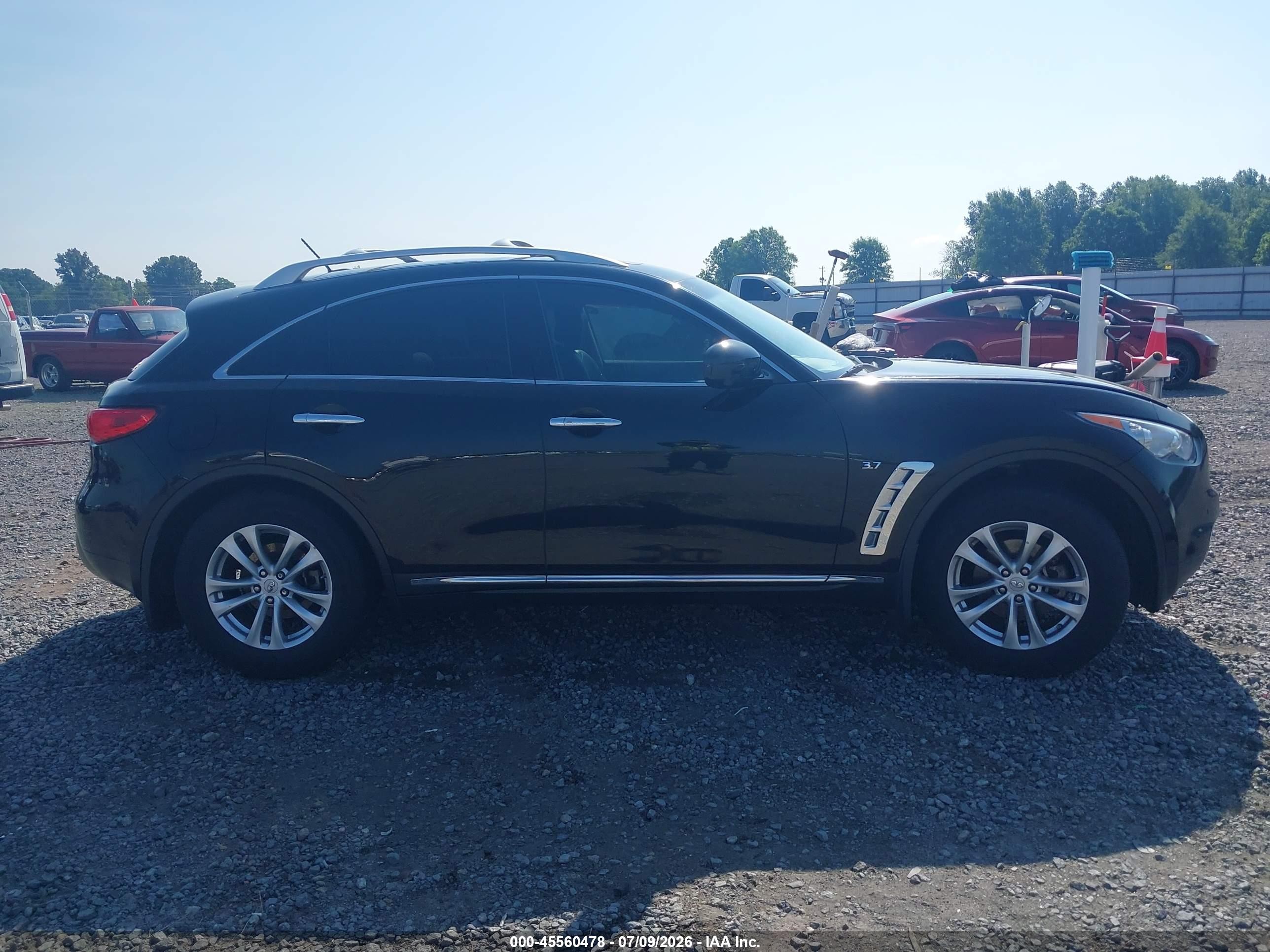 2014 Infiniti Qx70   Черный vin: JN8CS1MU3EM451793