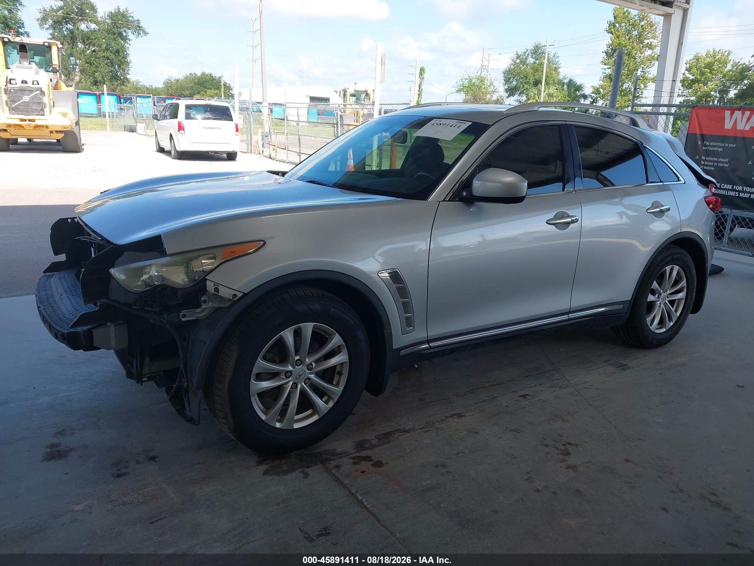 2013 Infiniti Fx37   Silver vin: JN8CS1MU4DM141814