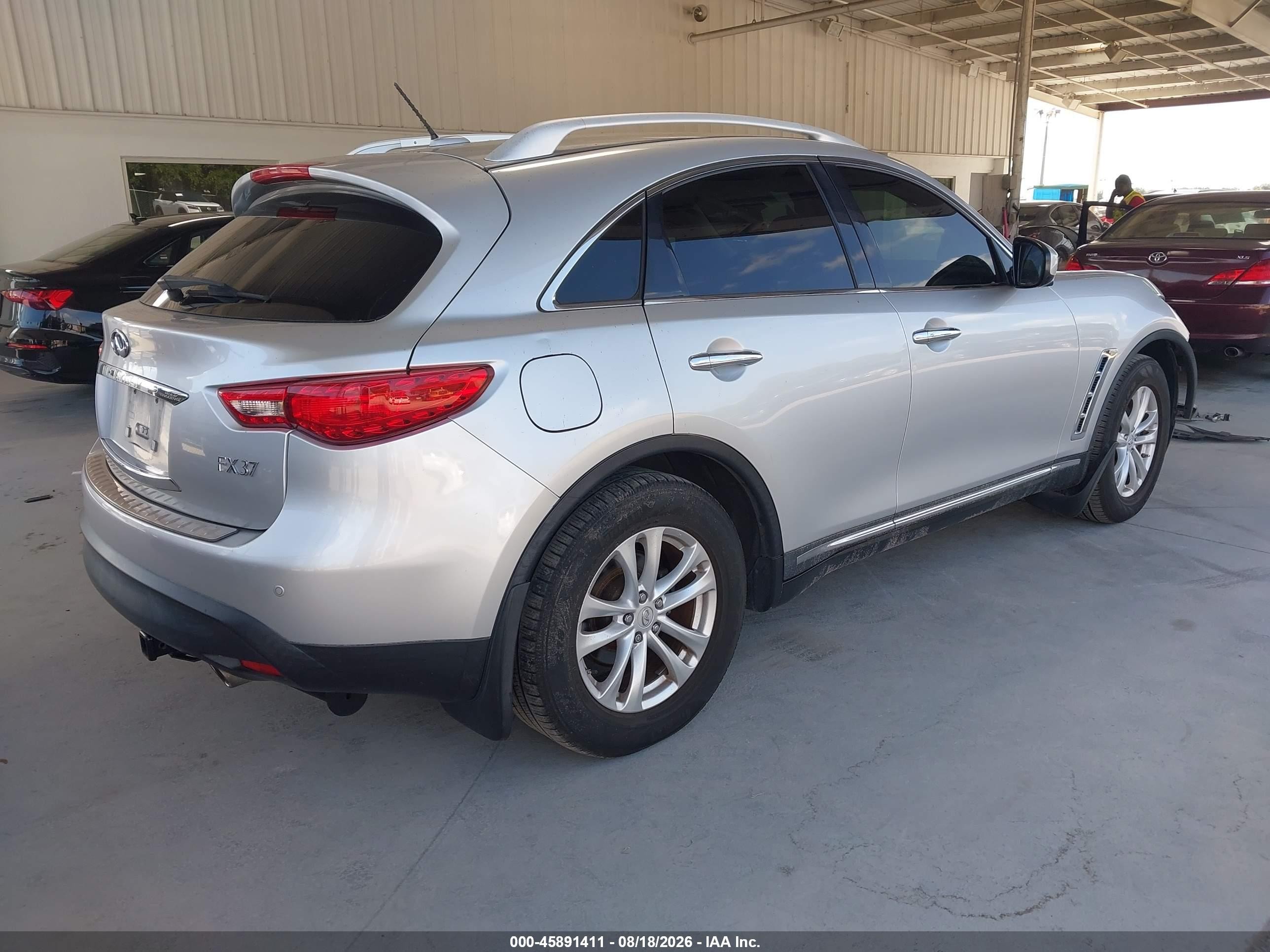 2013 Infiniti Fx37   Silver vin: JN8CS1MU4DM141814
