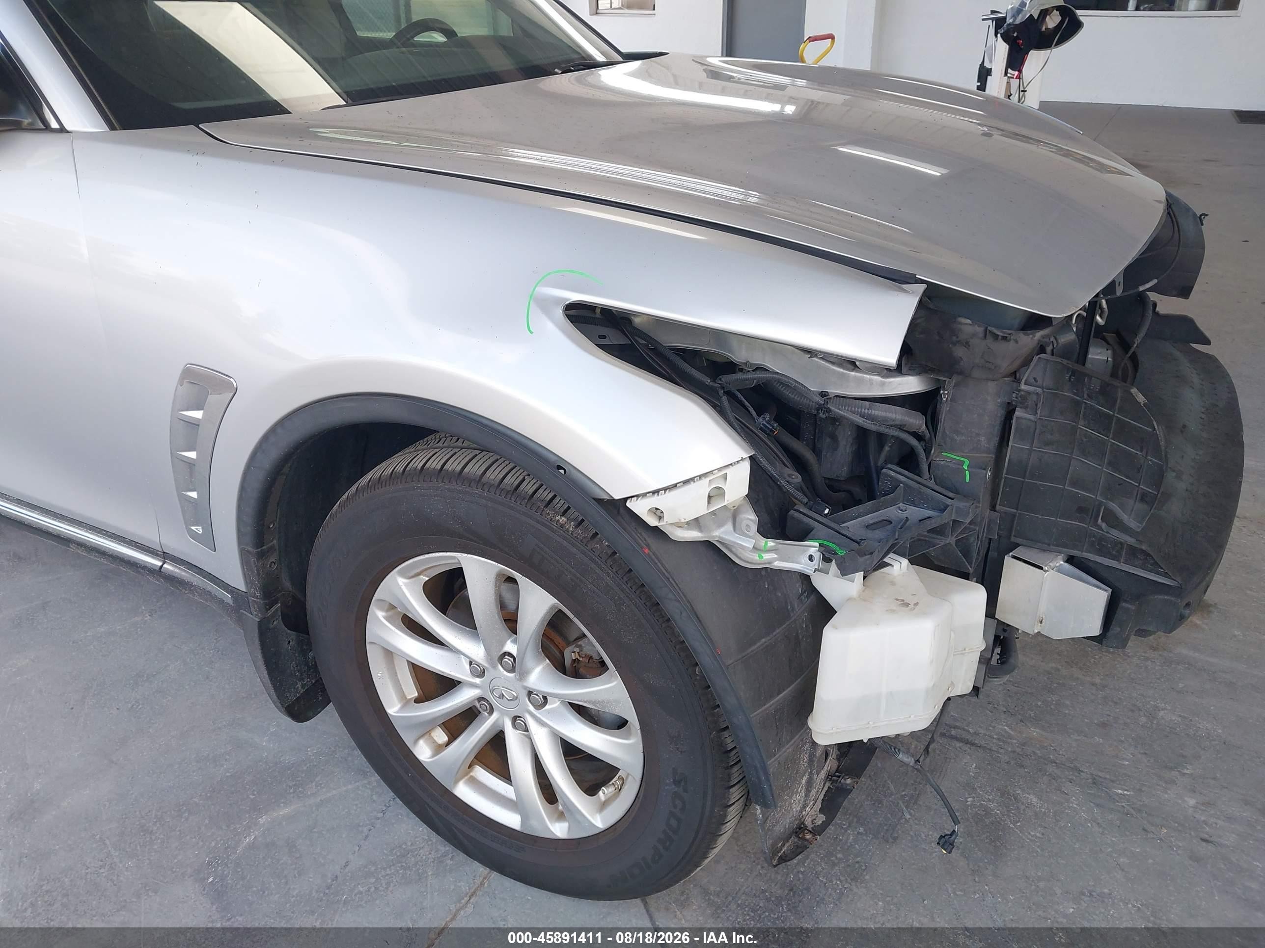 2013 Infiniti Fx37   Silver vin: JN8CS1MU4DM141814