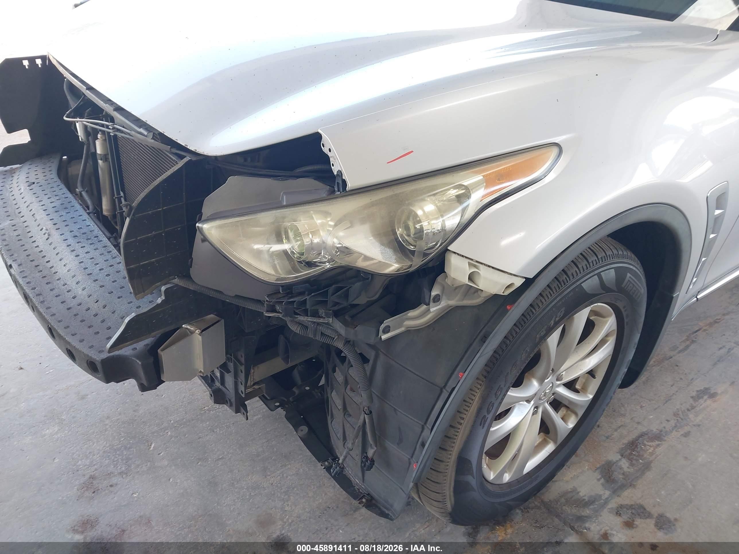 2013 Infiniti Fx37   Silver vin: JN8CS1MU4DM141814