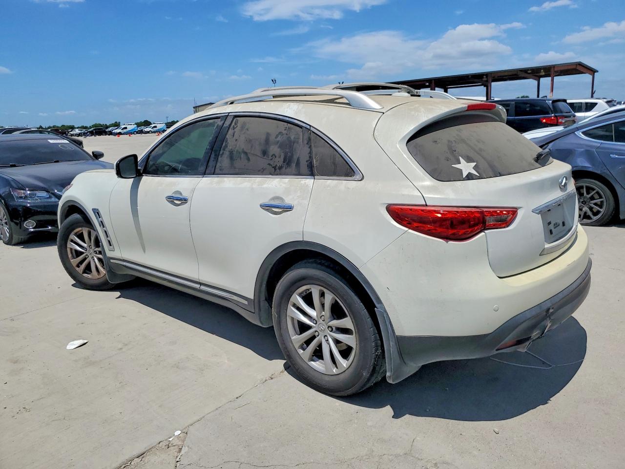 2013 Infiniti Fx37 Base White vin: JN8CS1MU4DM142137