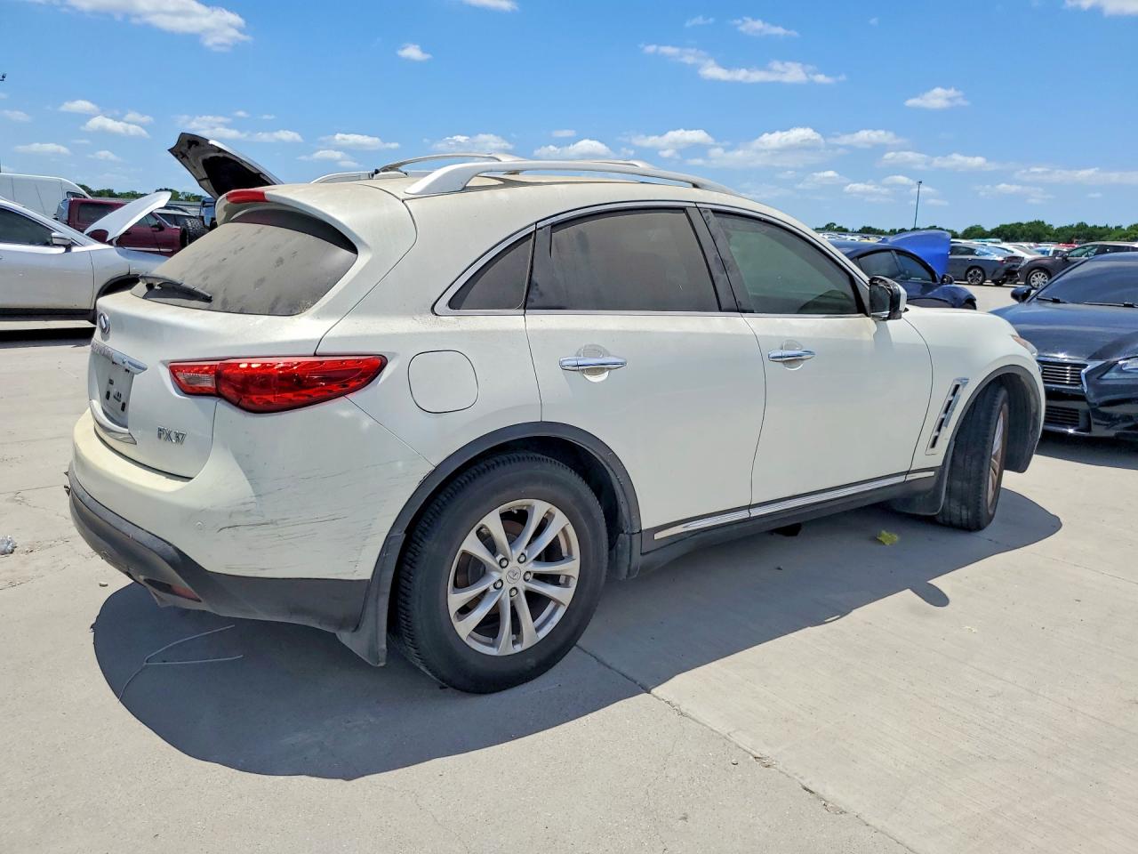 2013 Infiniti Fx37 Base White vin: JN8CS1MU4DM142137