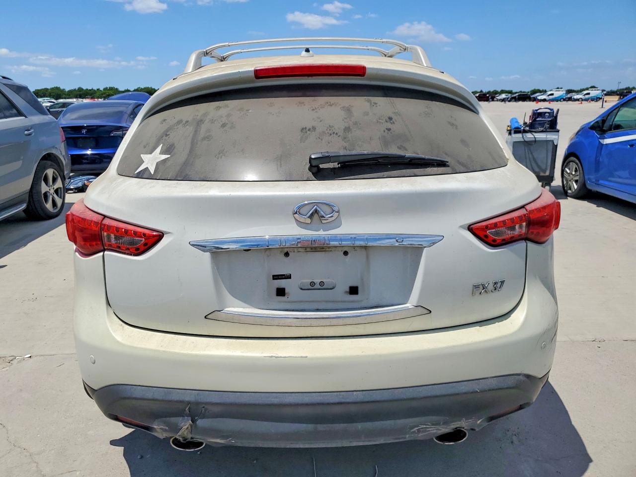 2013 Infiniti Fx37 Base White vin: JN8CS1MU4DM142137