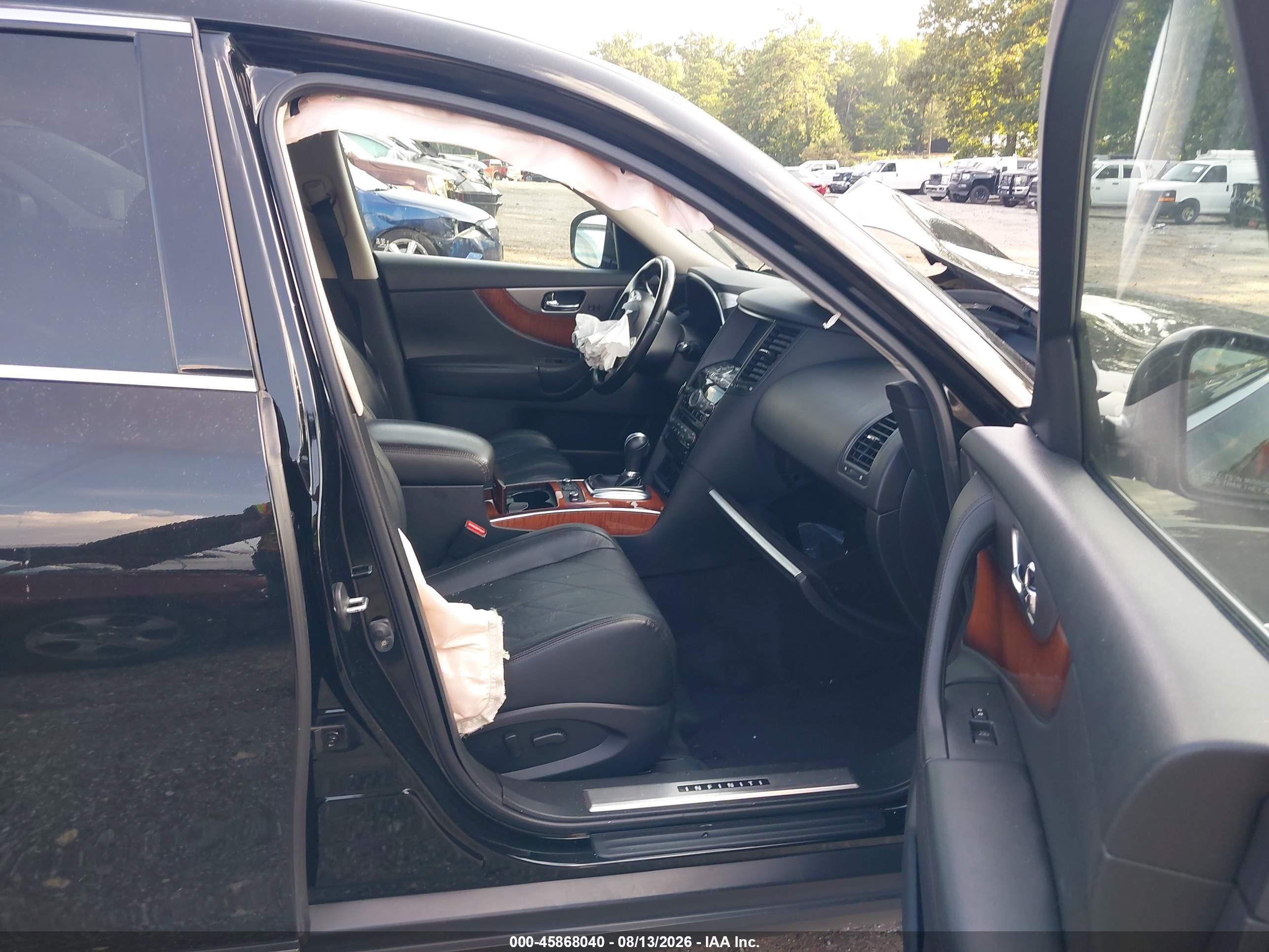 2014 Infiniti Qx70   Black vin: JN8CS1MU4EM451558