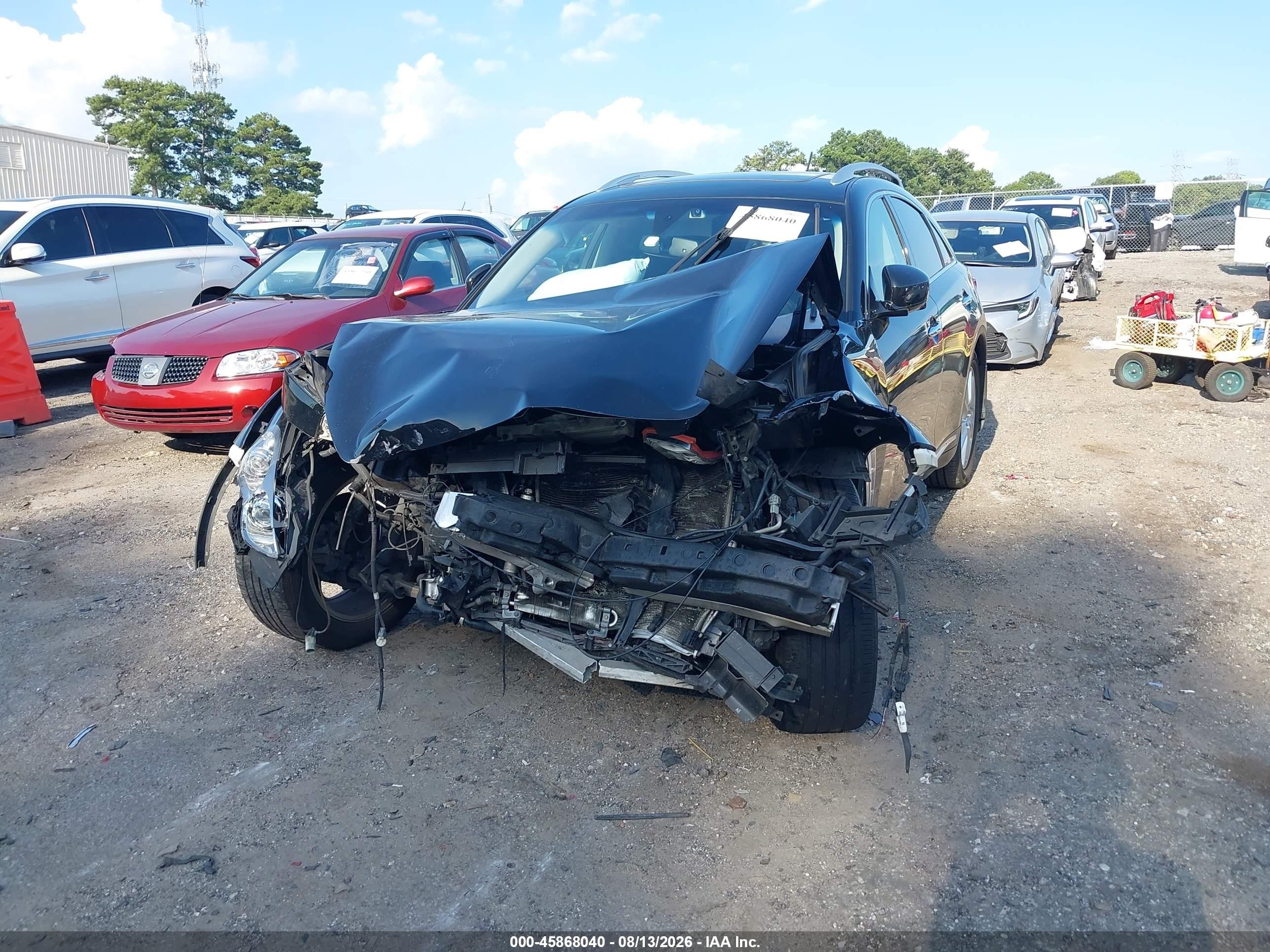 2014 Infiniti Qx70   Black vin: JN8CS1MU4EM451558