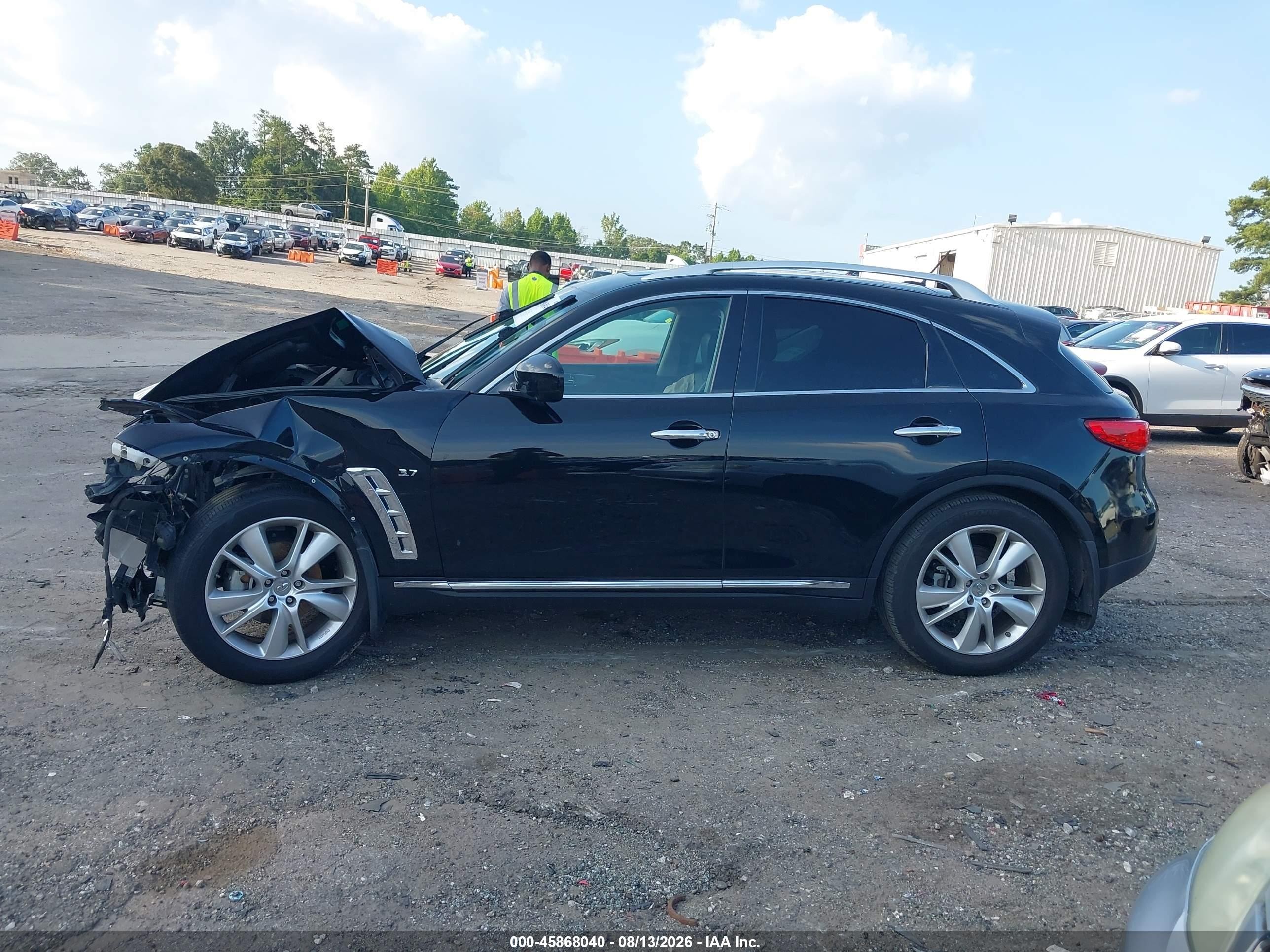 2014 Infiniti Qx70   Black vin: JN8CS1MU4EM451558