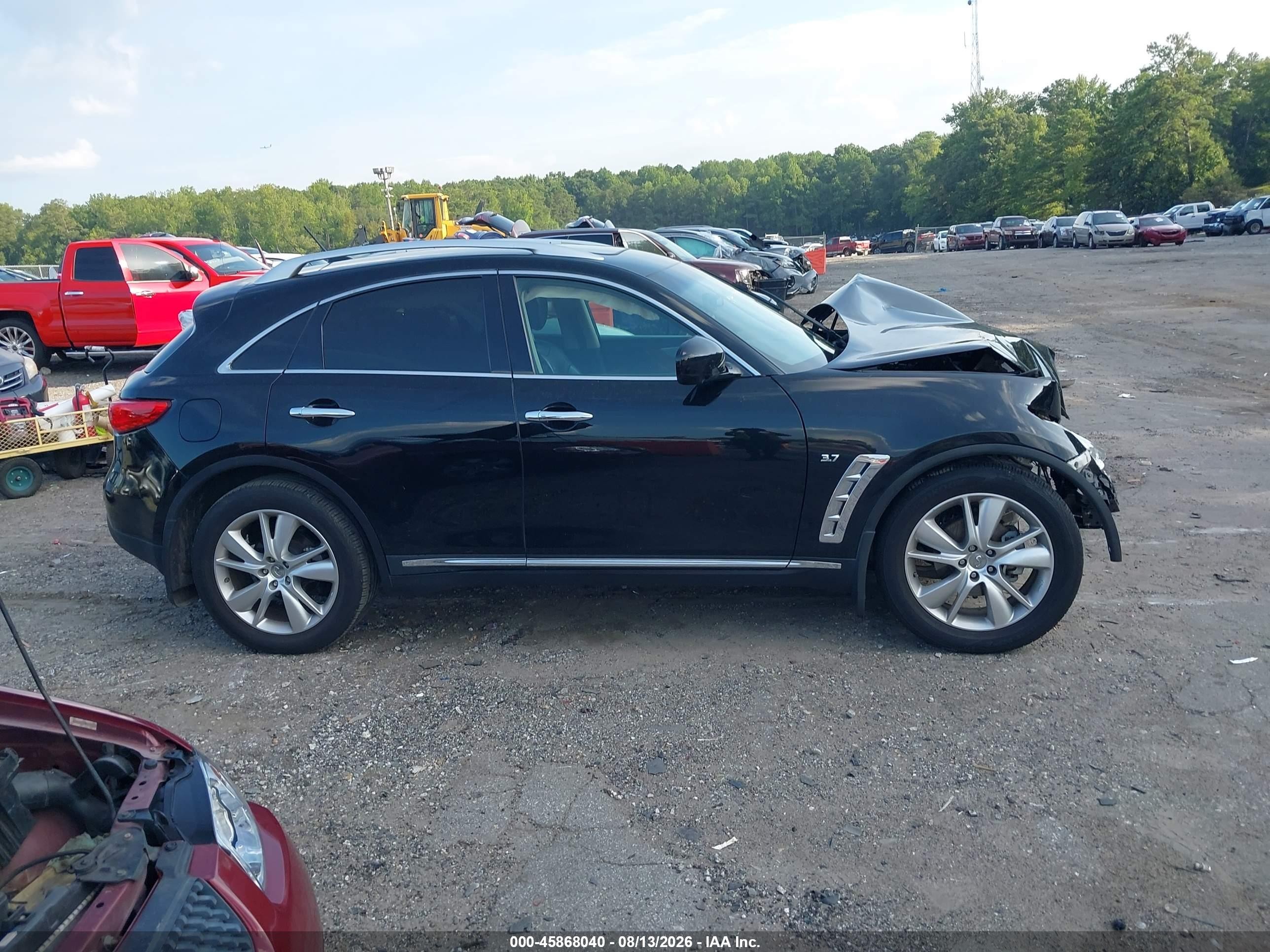 2014 Infiniti Qx70   Black vin: JN8CS1MU4EM451558
