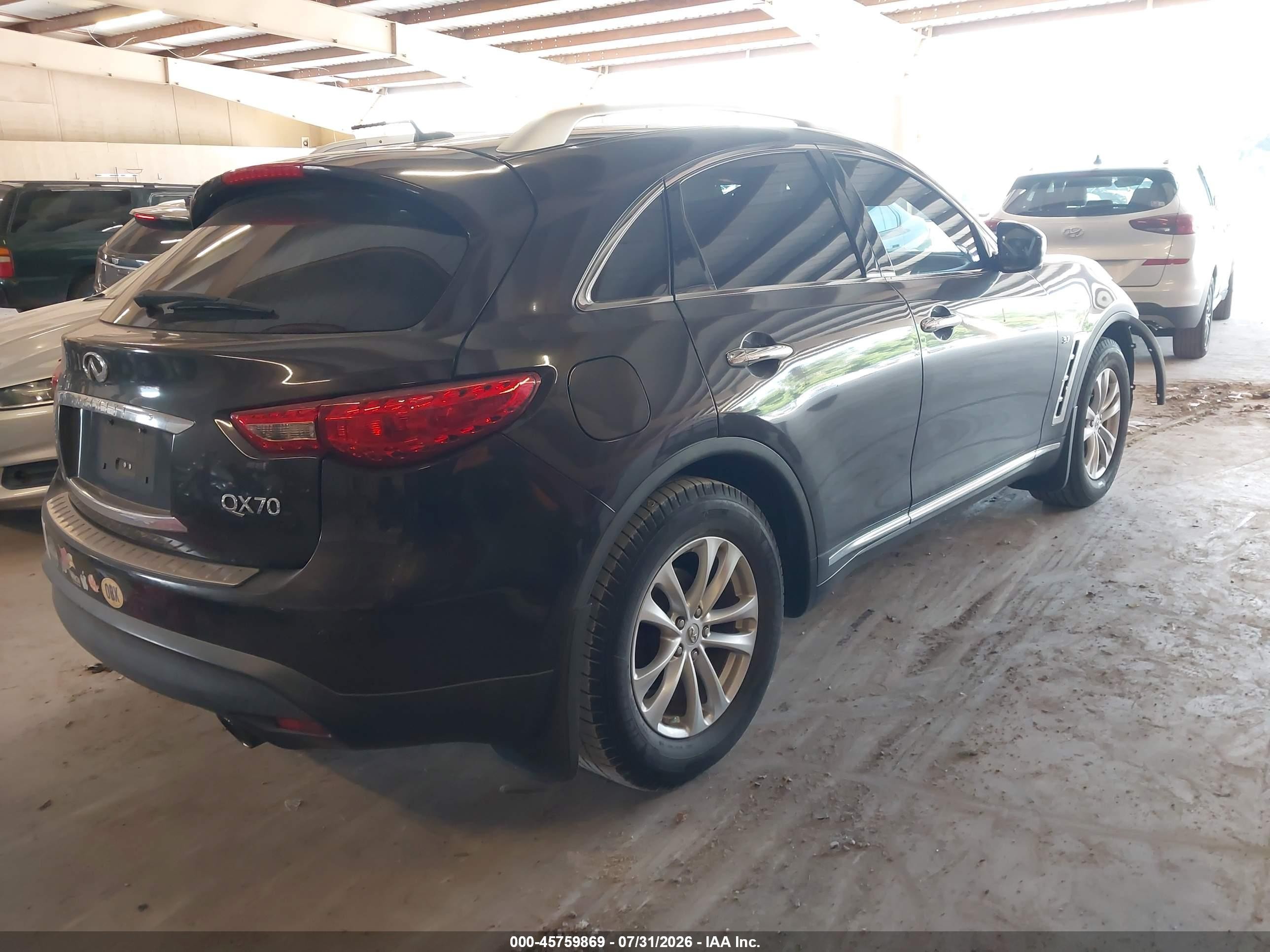 2014 Infiniti Qx70   Dark Brown vin: JN8CS1MU5EM450032