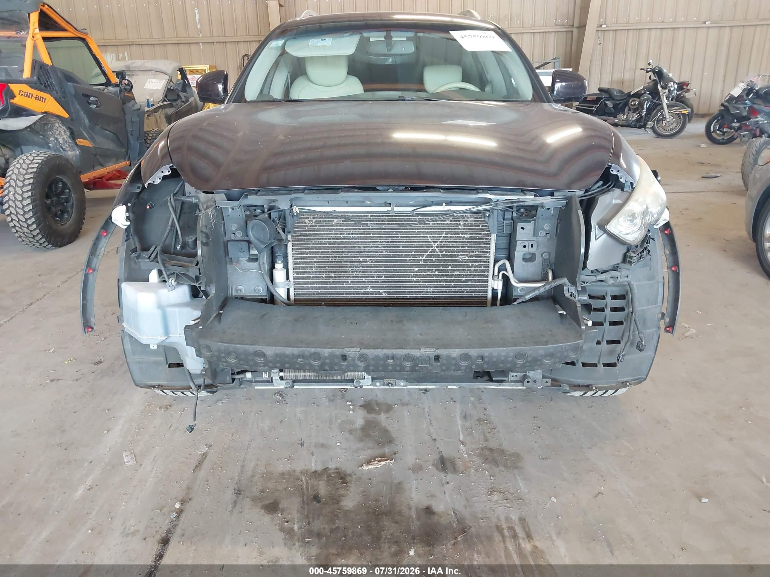 2014 Infiniti Qx70   Dark Brown vin: JN8CS1MU5EM450032
