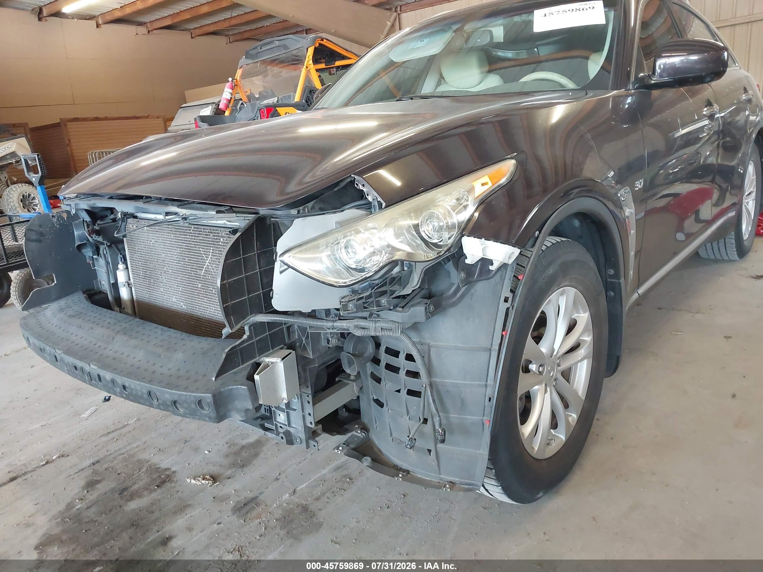 2014 Infiniti Qx70   Dark Brown vin: JN8CS1MU5EM450032