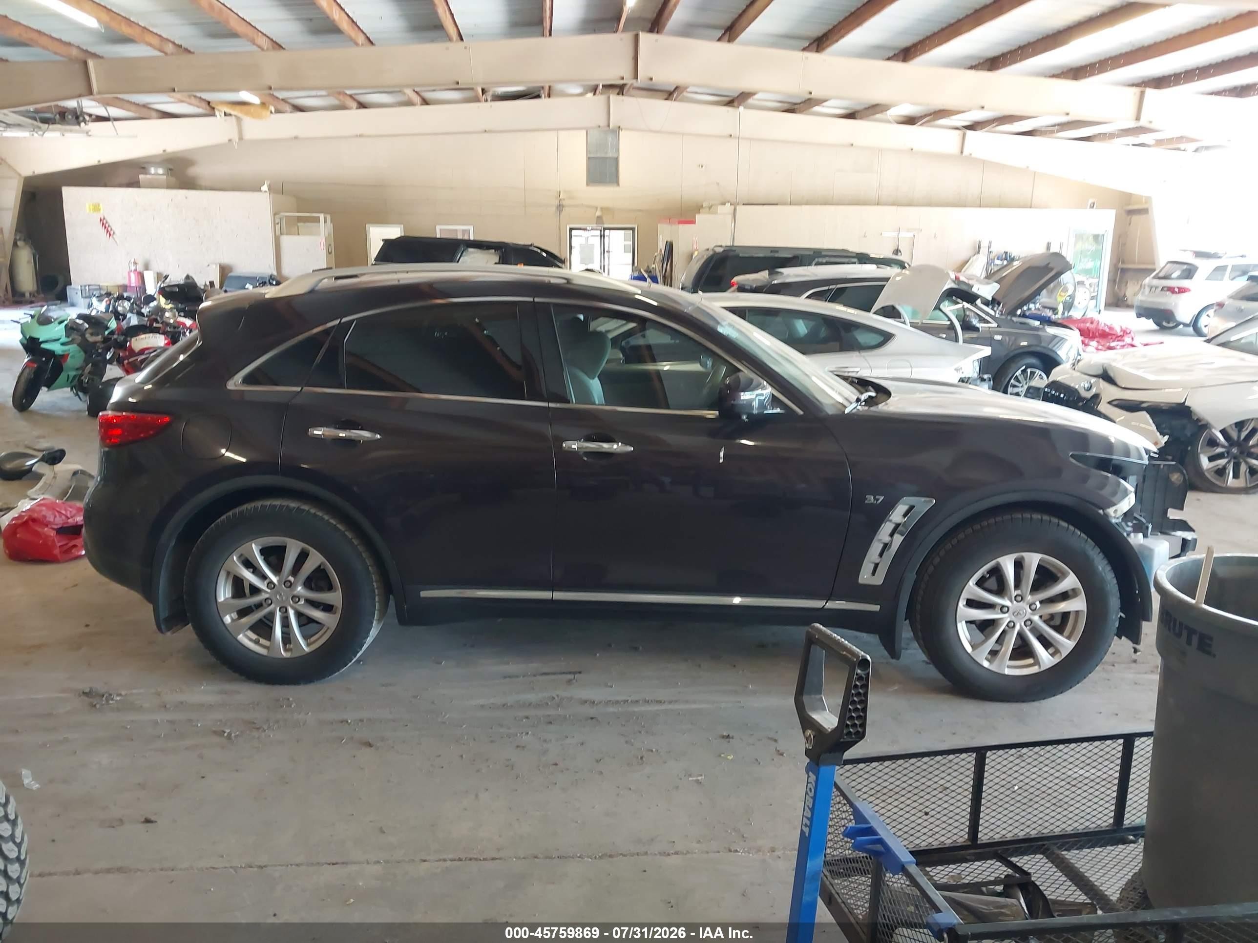 2014 Infiniti Qx70   Dark Brown vin: JN8CS1MU5EM450032