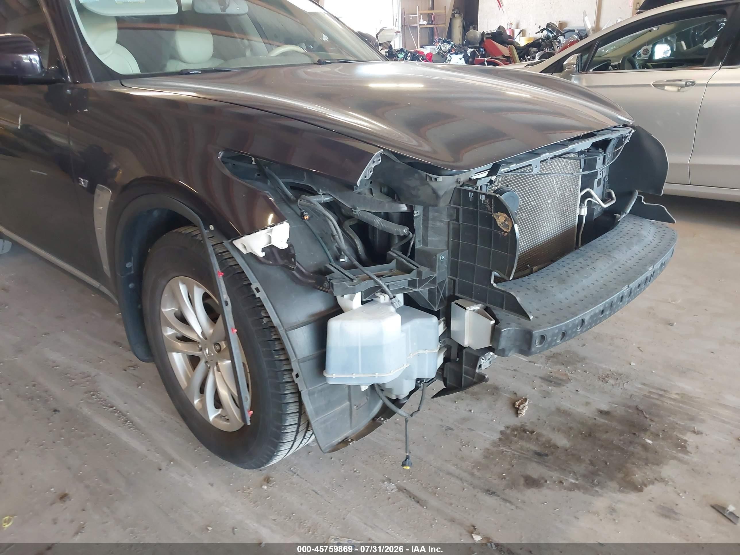 2014 Infiniti Qx70   Dark Brown vin: JN8CS1MU5EM450032