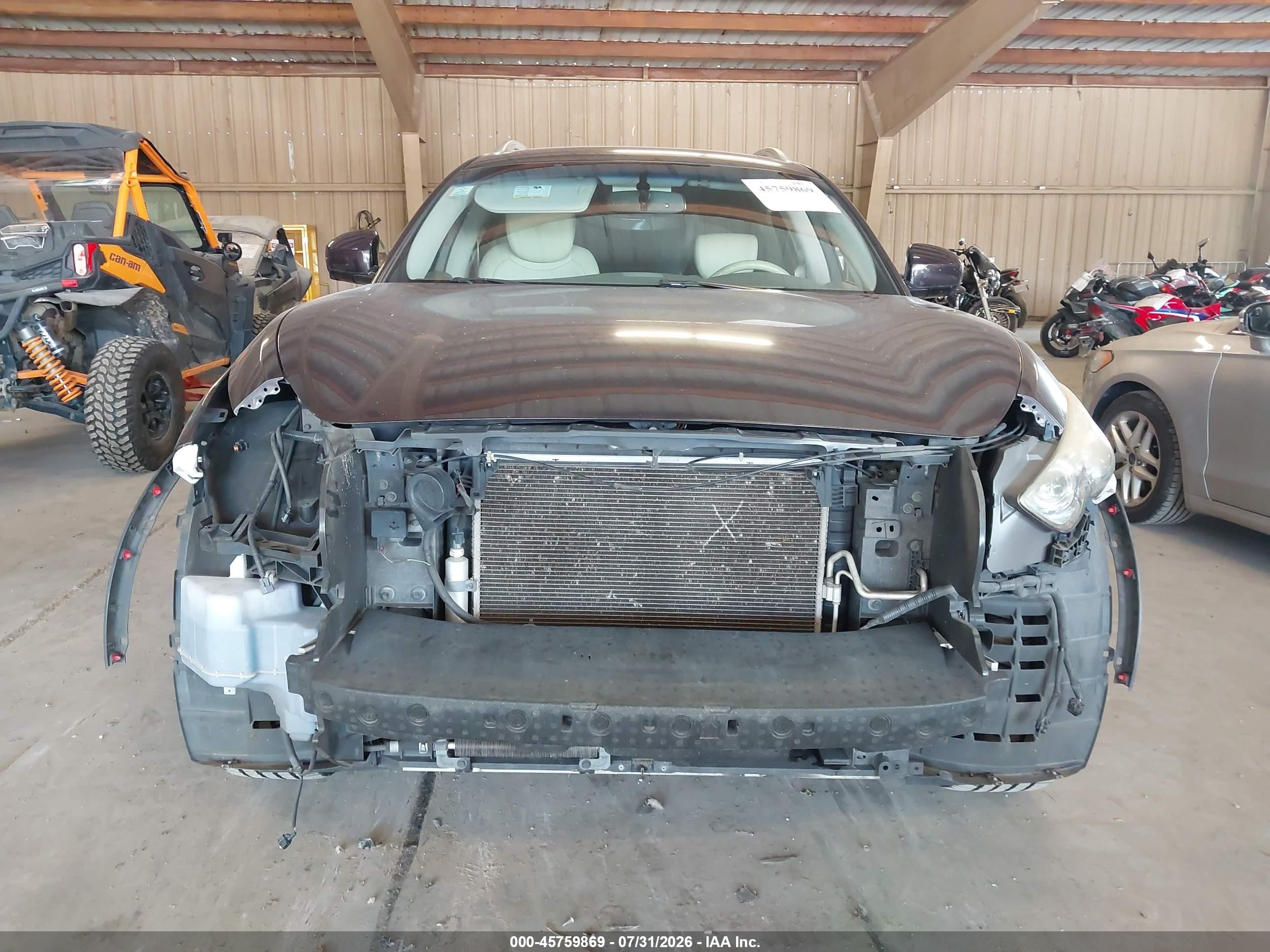 2014 Infiniti Qx70   Dark Brown vin: JN8CS1MU5EM450032