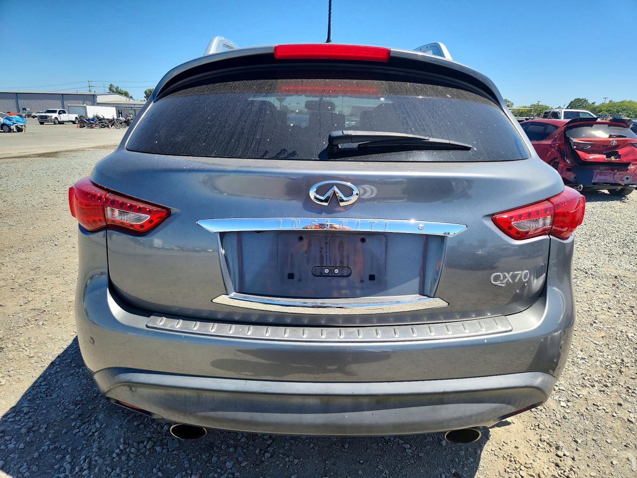2014 Infiniti Qx70 Base Gray vin: JN8CS1MU5EM451374