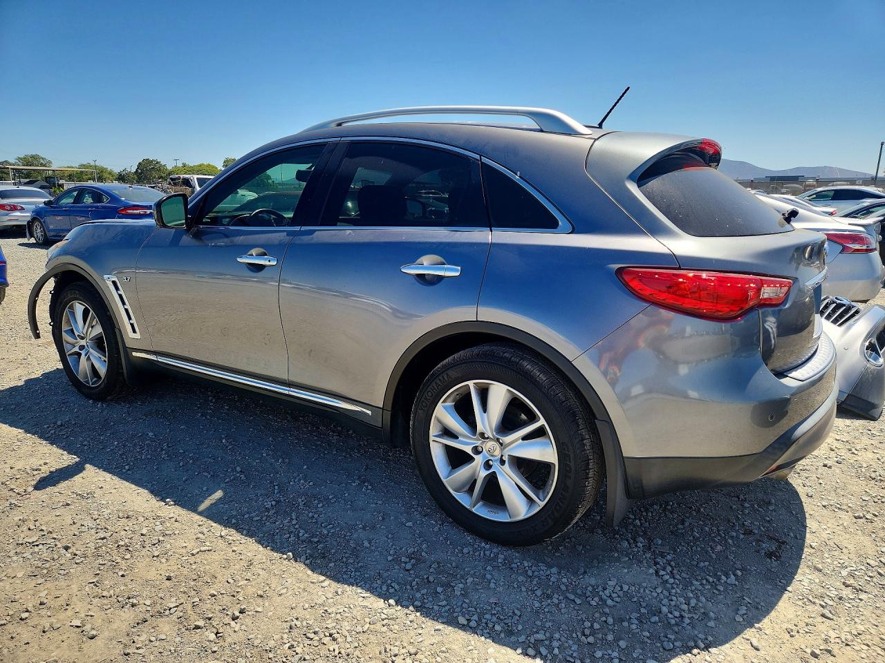 2014 Infiniti Qx70 Base Gray vin: JN8CS1MU5EM451374