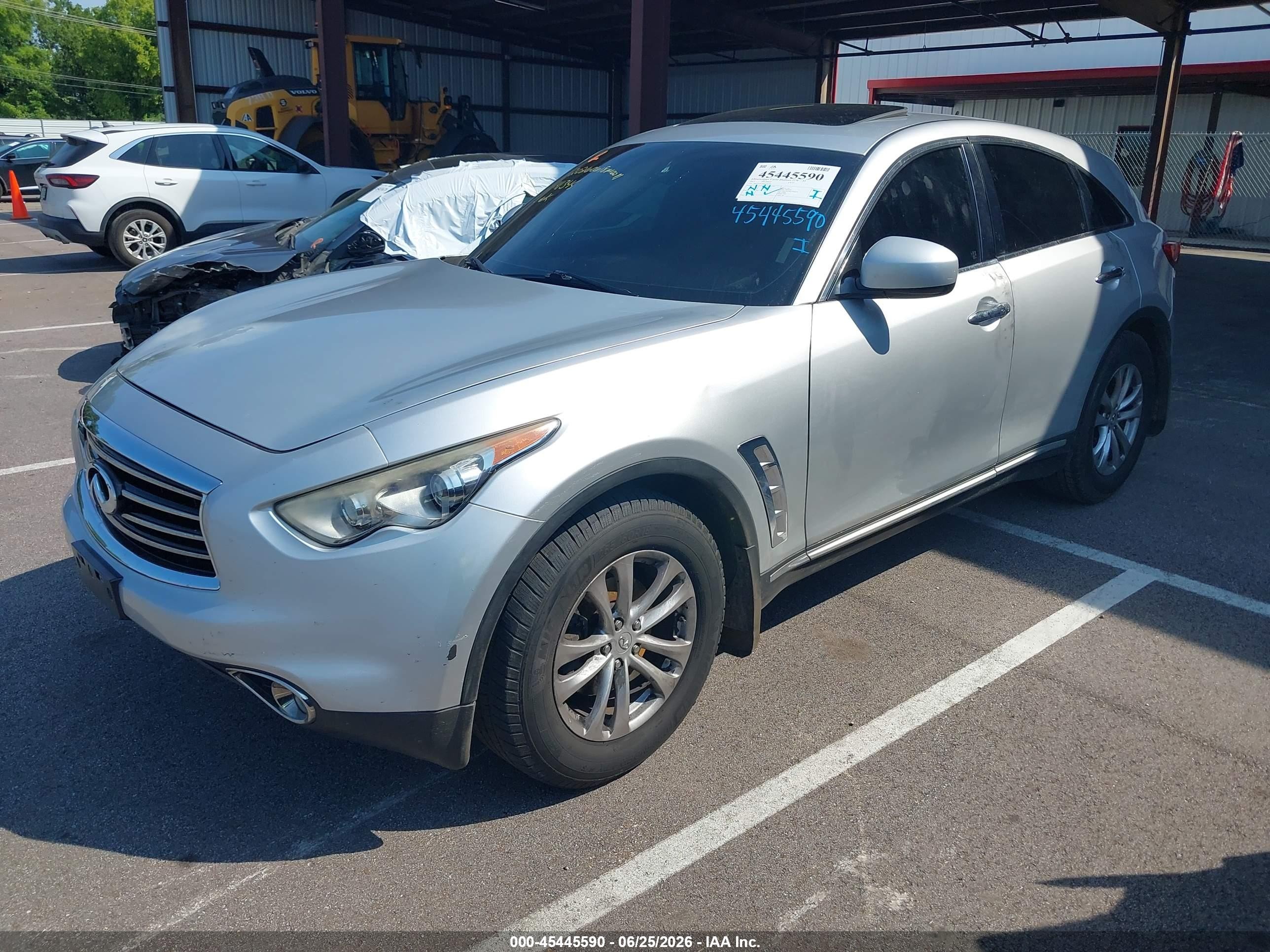 2013 Infiniti Fx37   Gray vin: JN8CS1MU6DM141345