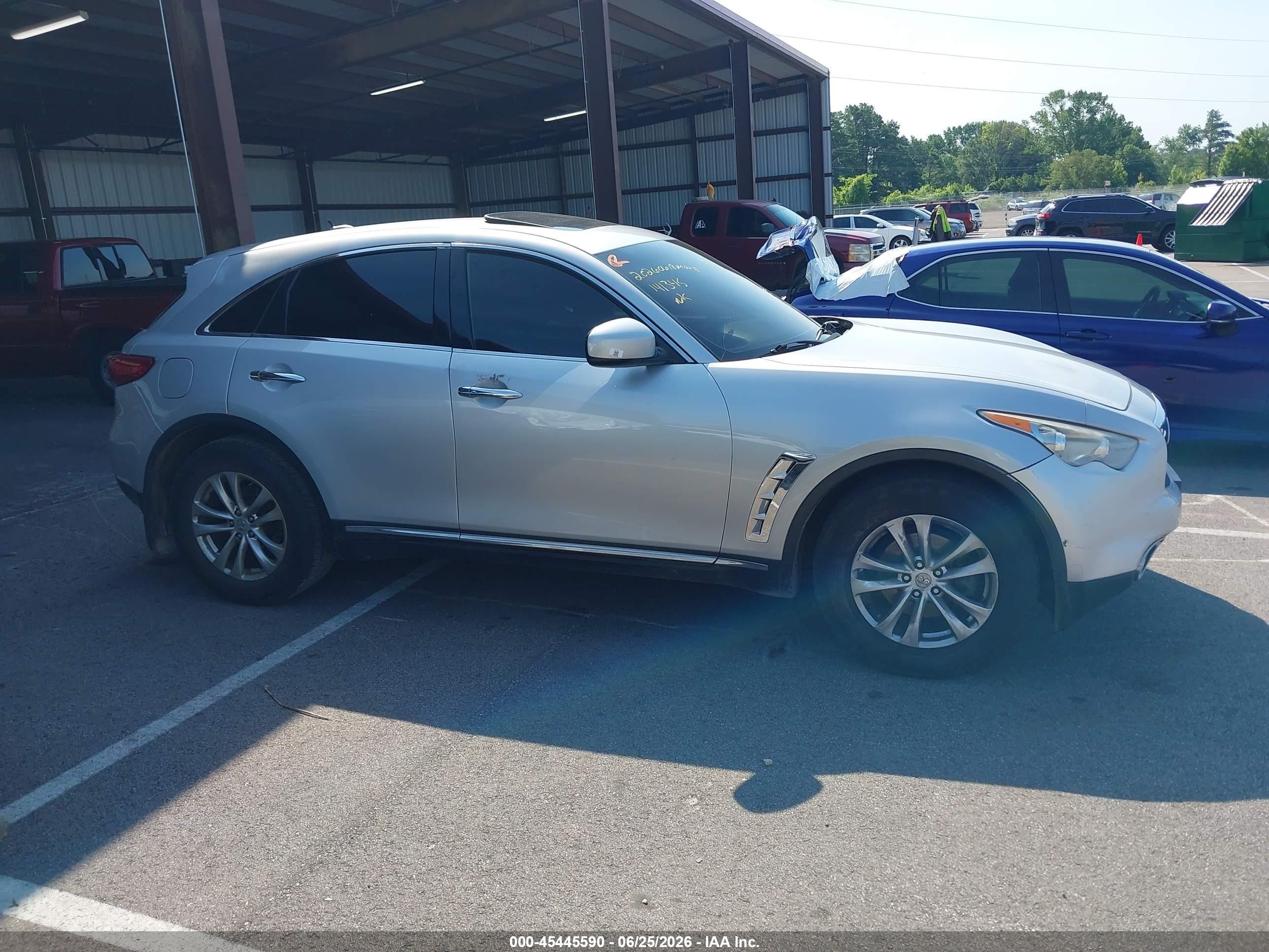 2013 Infiniti Fx37   Gray vin: JN8CS1MU6DM141345