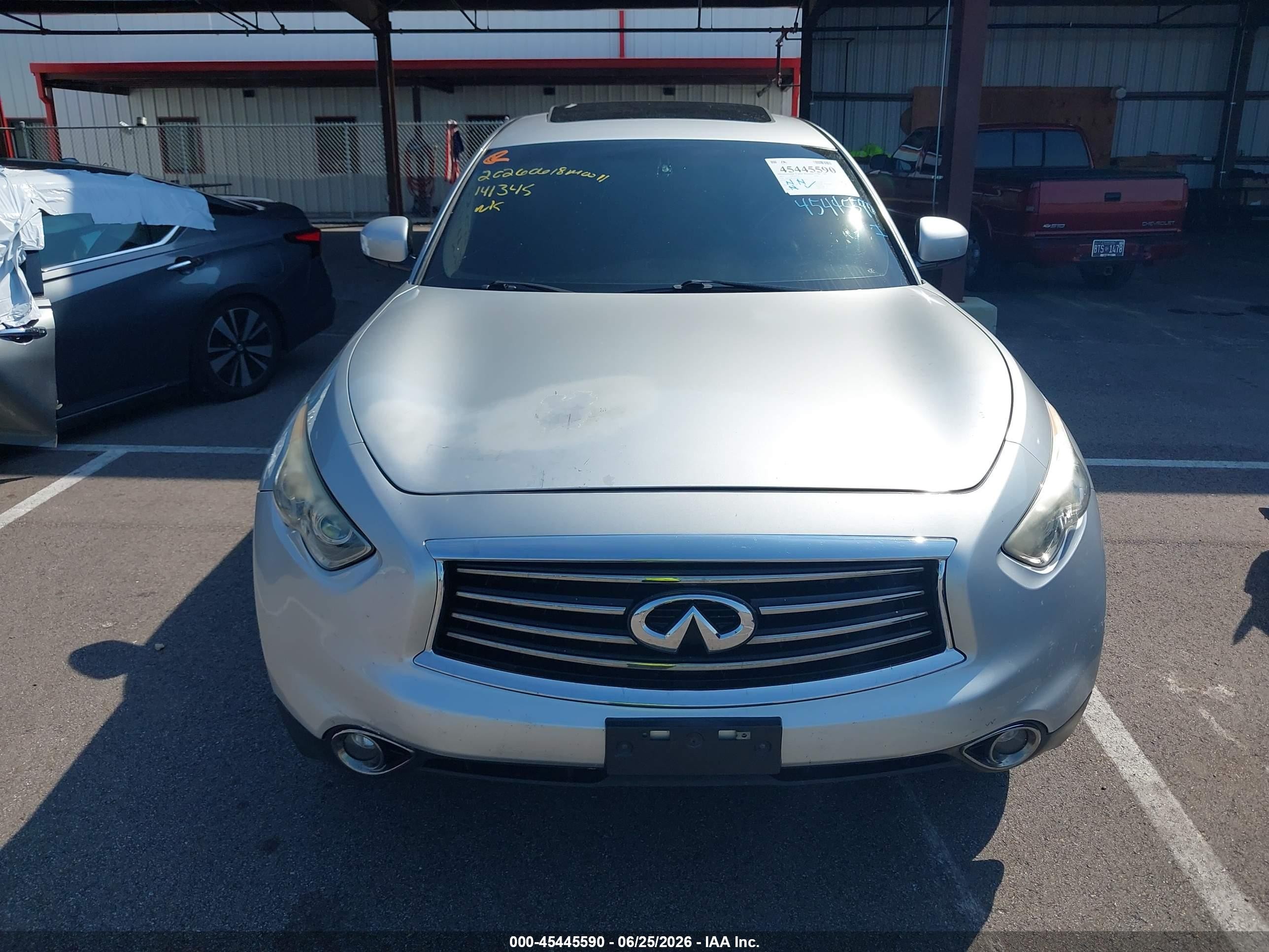 2013 Infiniti Fx37   Gray vin: JN8CS1MU6DM141345