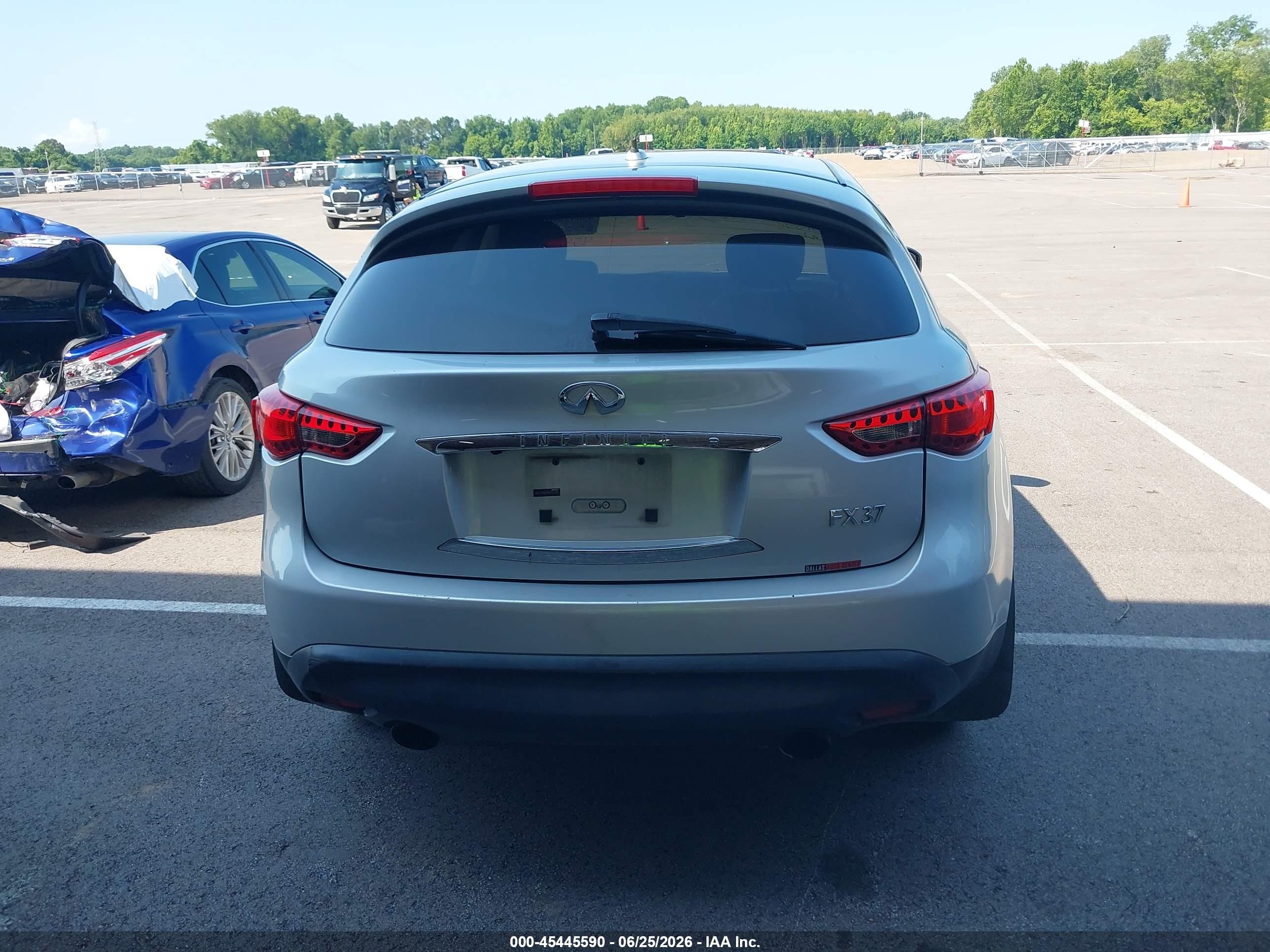2013 Infiniti Fx37   Gray vin: JN8CS1MU6DM141345