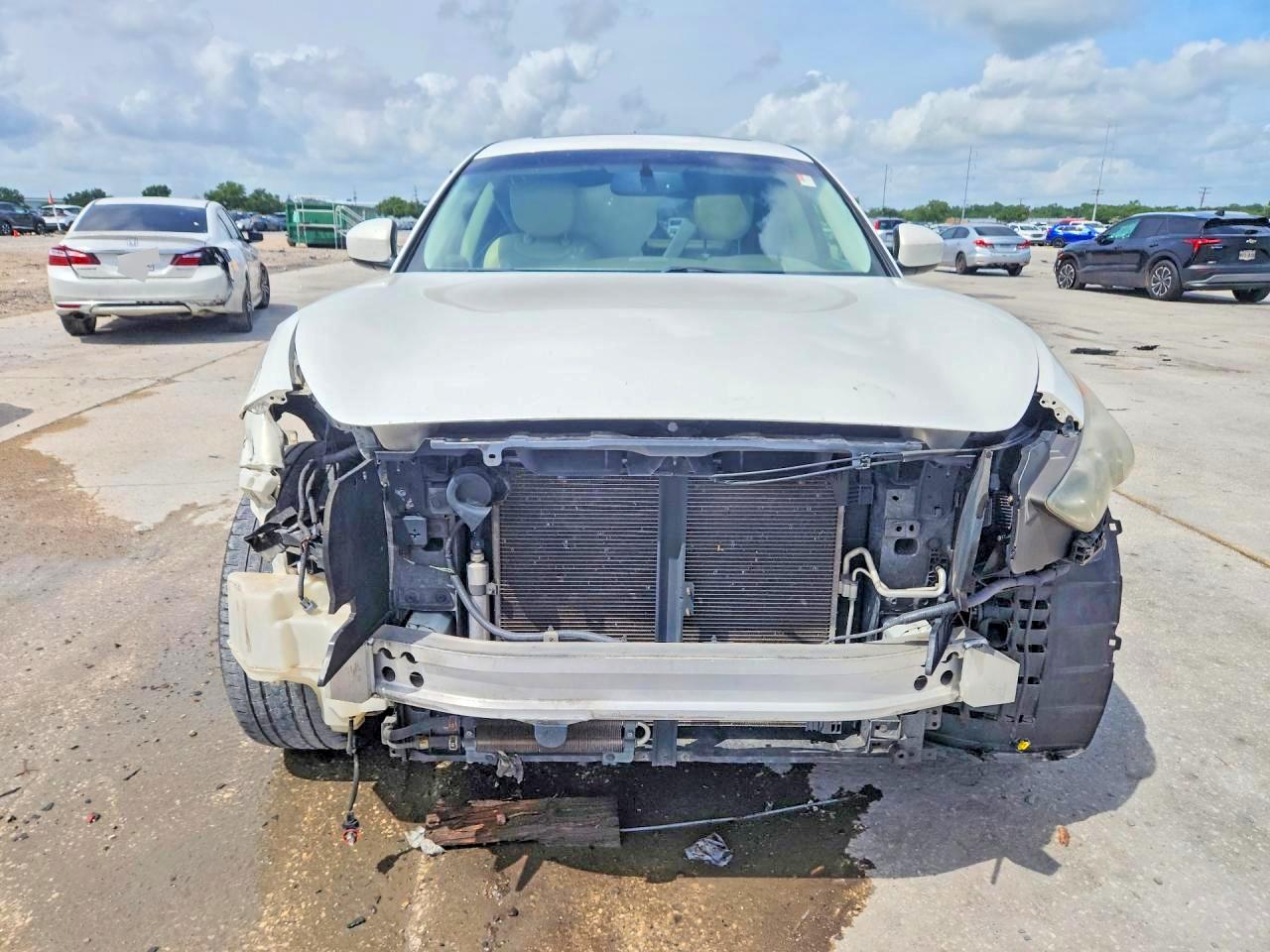 2013 Infiniti Fx37 Base White vin: JN8CS1MU7DM141290