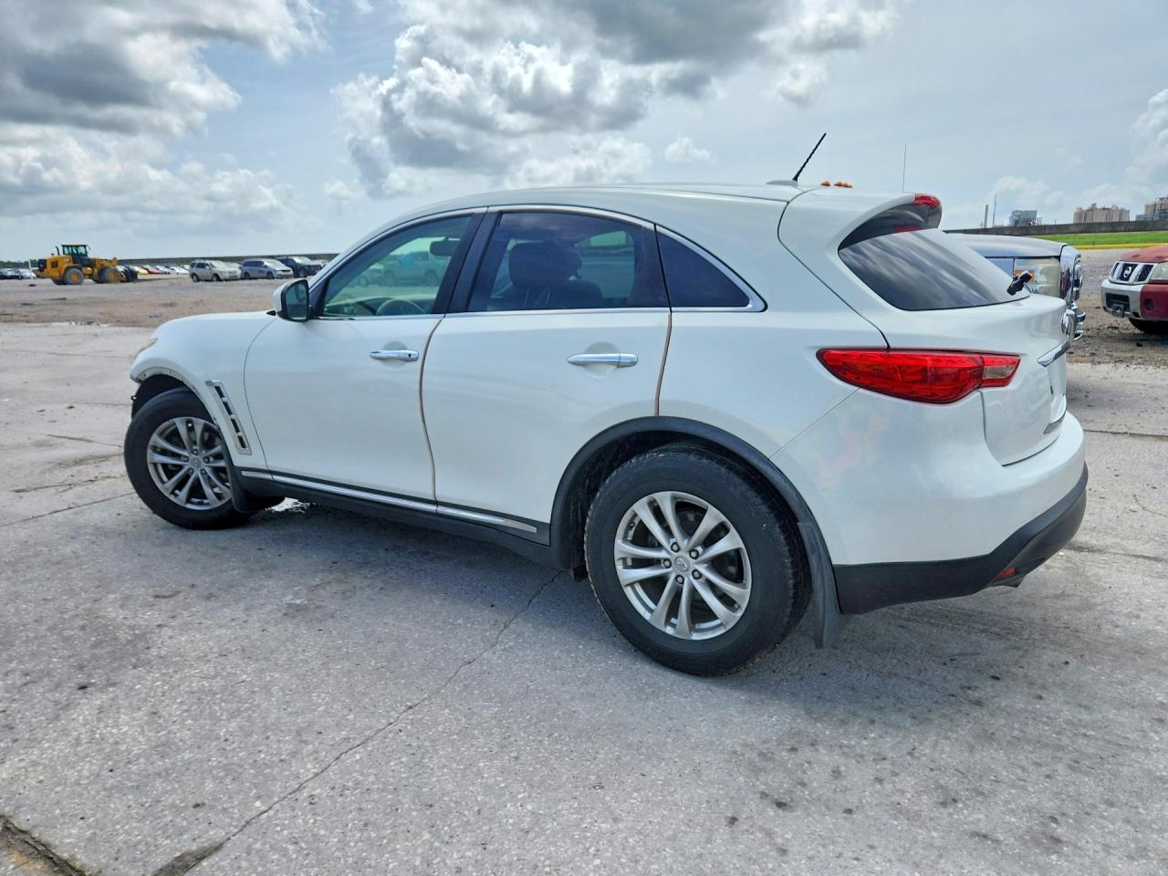 2013 Infiniti Fx37 Base White vin: JN8CS1MU7DM141290