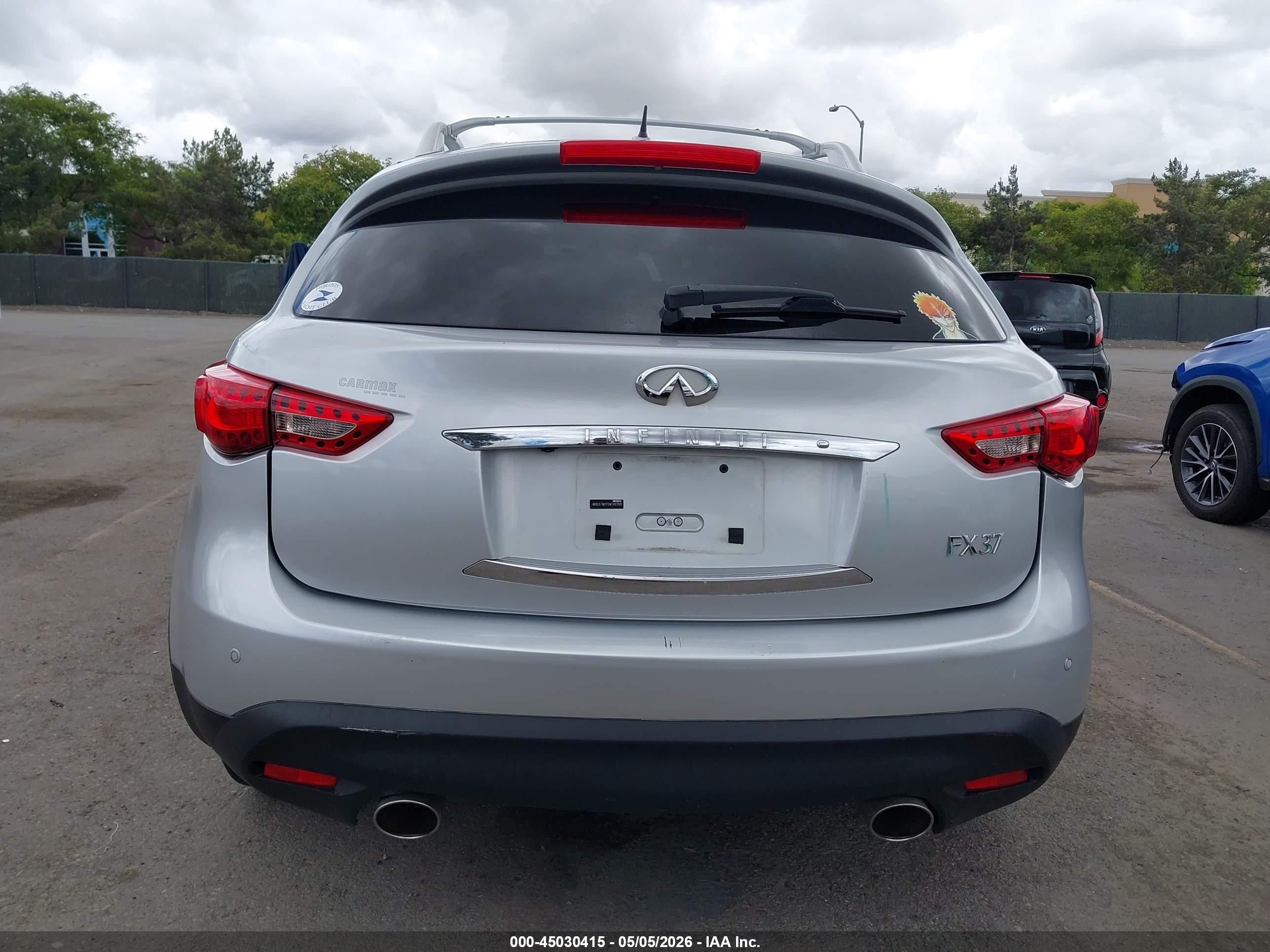 2013 Infiniti Fx37   Silver vin: JN8CS1MU7DM142259