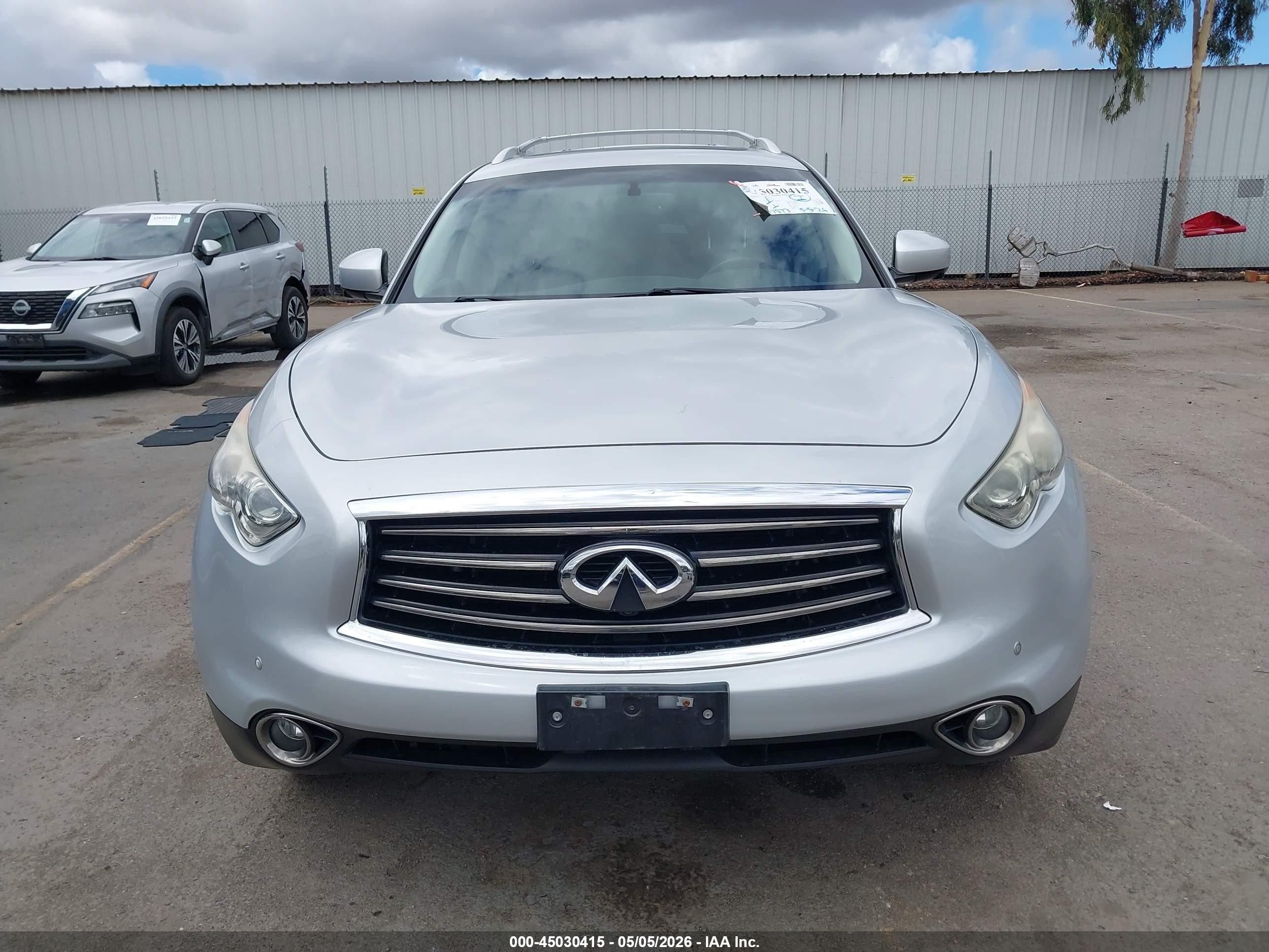 2013 Infiniti Fx37   Silver vin: JN8CS1MU7DM142259