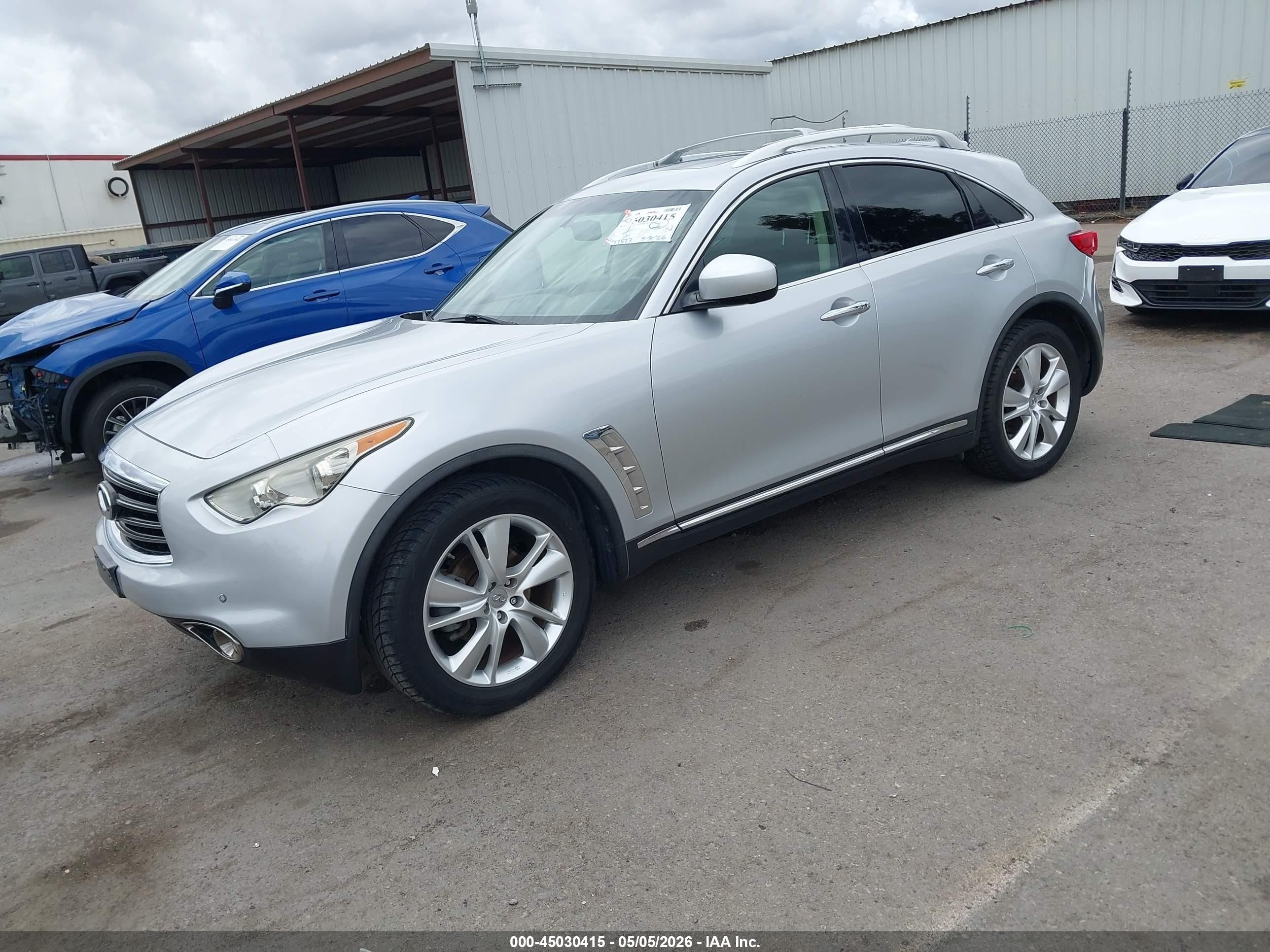 2013 Infiniti Fx37   Silver vin: JN8CS1MU7DM142259