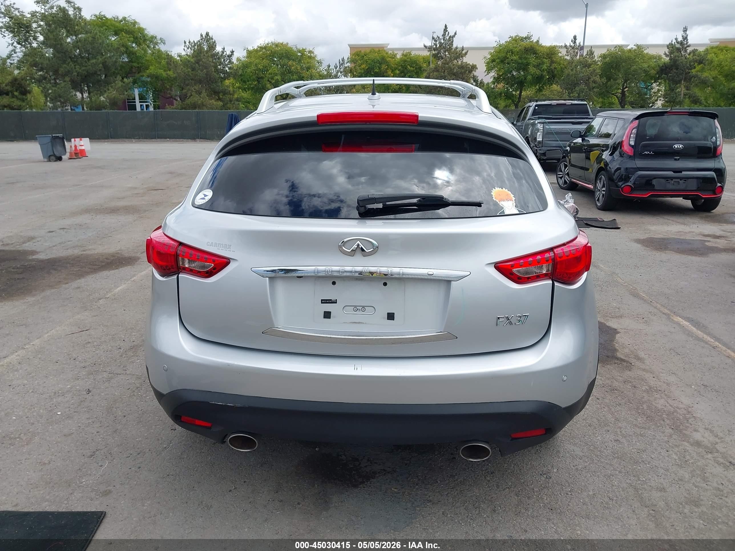 2013 Infiniti Fx37   Silver vin: JN8CS1MU7DM142259