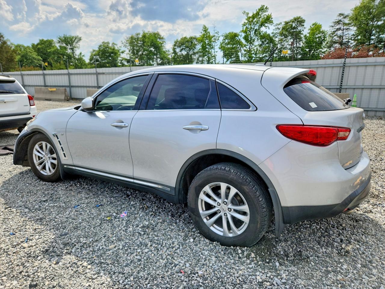 2014 Infiniti Qx70 Base Silver vin: JN8CS1MU7EM450971
