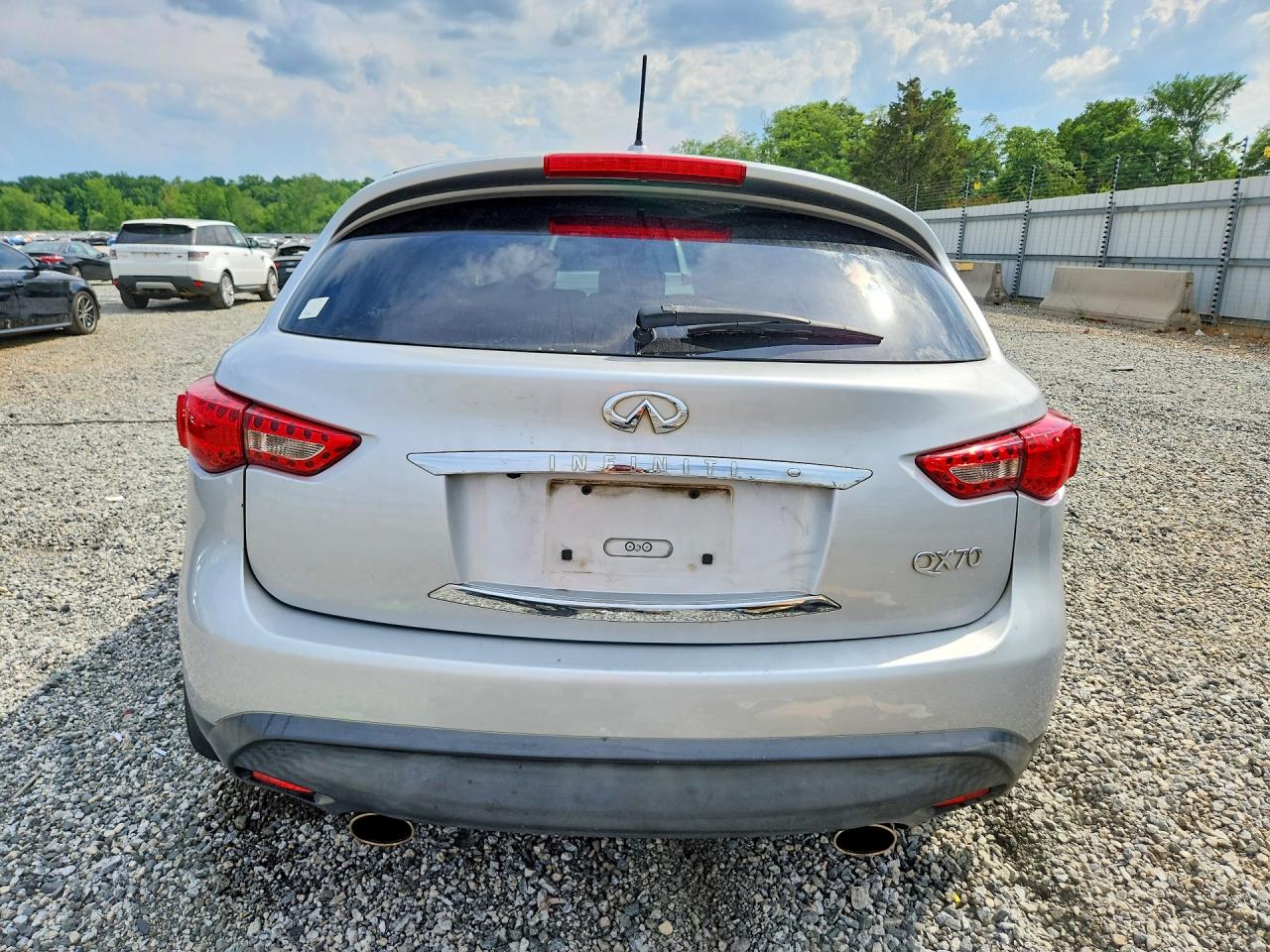 2014 Infiniti Qx70 Base Silver vin: JN8CS1MU7EM450971