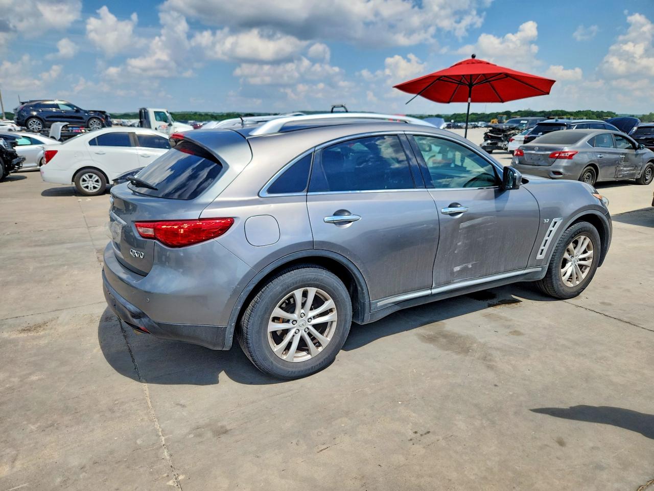 2014 Infiniti Qx70 Base Серый vin: JN8CS1MU7EM451067