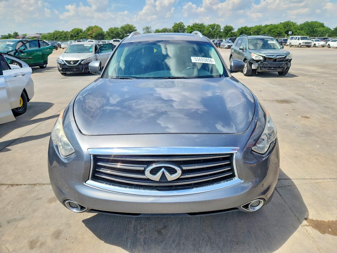 2014 Infiniti Qx70 Base Серый vin: JN8CS1MU7EM451067