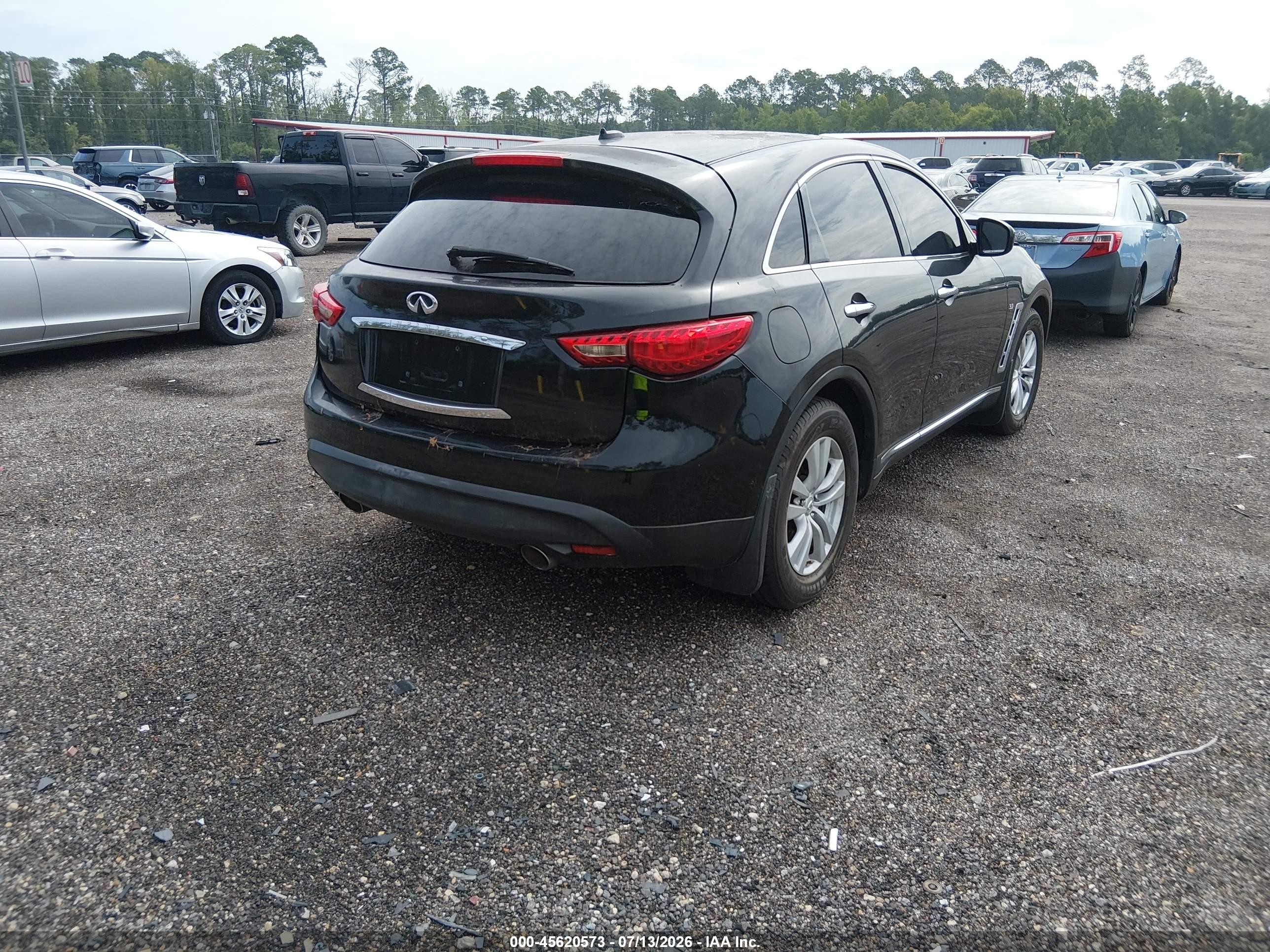 2014 Infiniti Qx70   Black vin: JN8CS1MU7EM451439