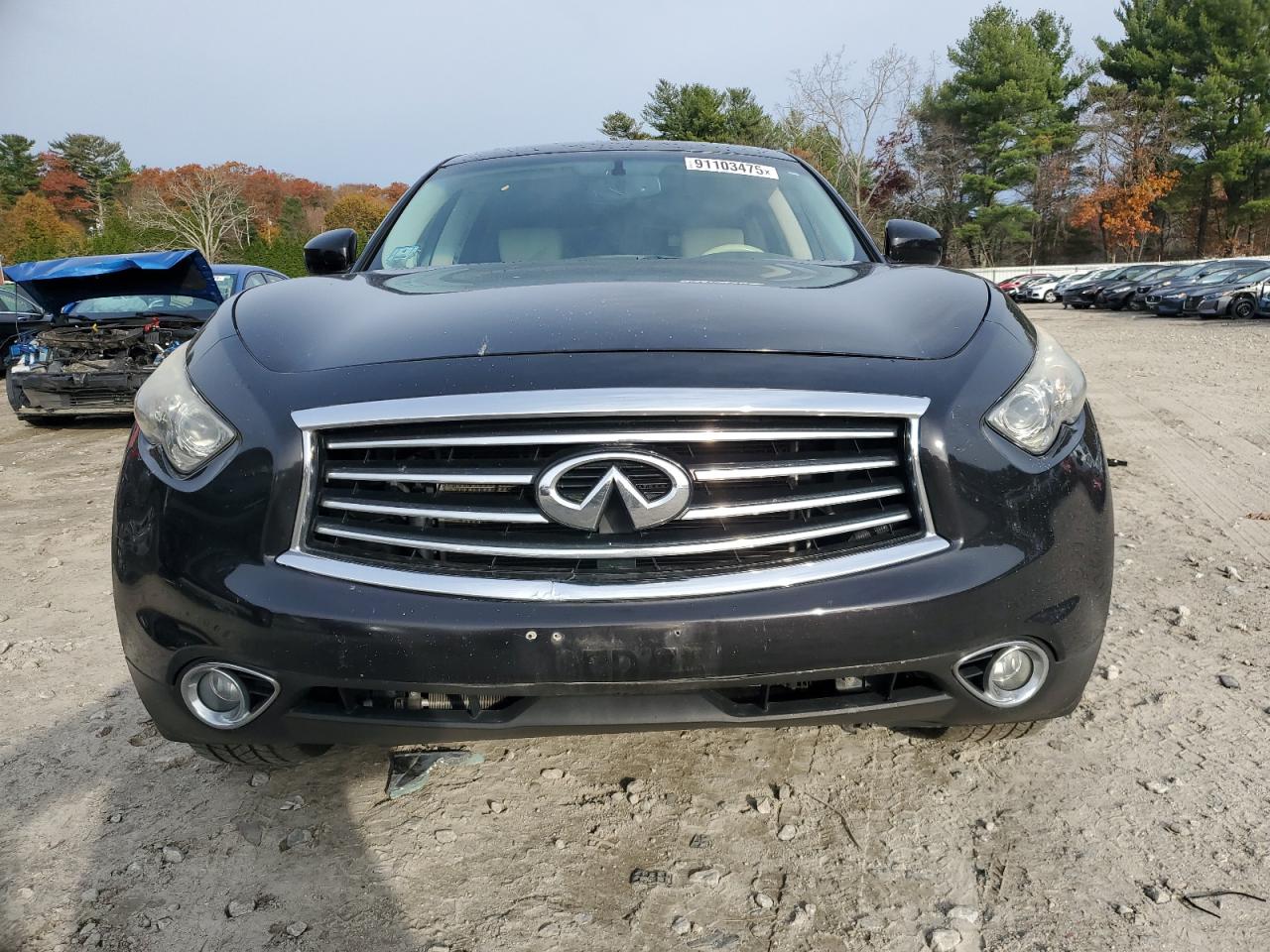 2015 Infiniti Qx70 Base Black vin: JN8CS1MU7FM380809