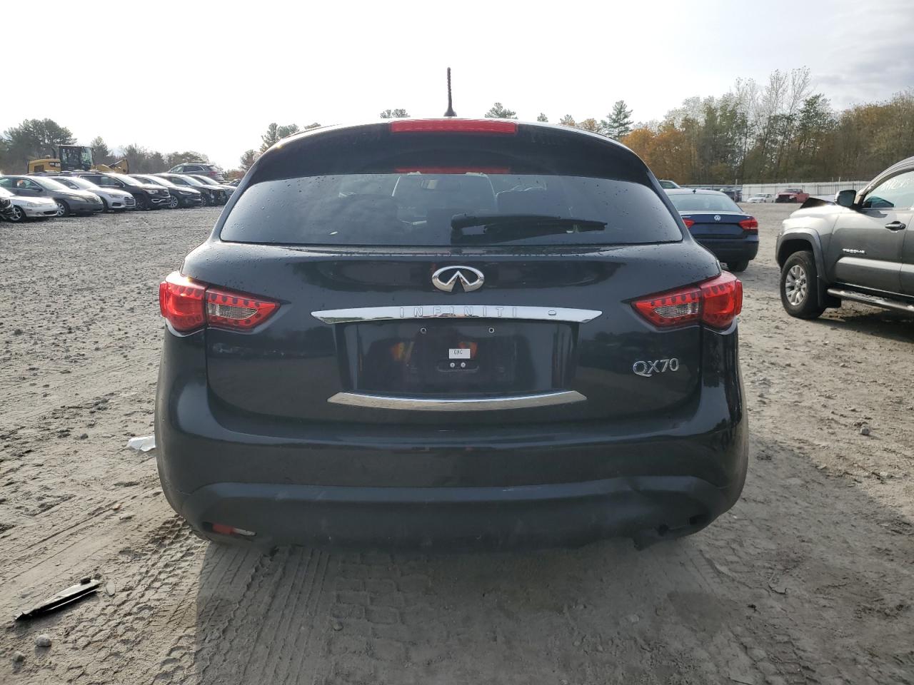 2015 Infiniti Qx70 Base Black vin: JN8CS1MU7FM380809