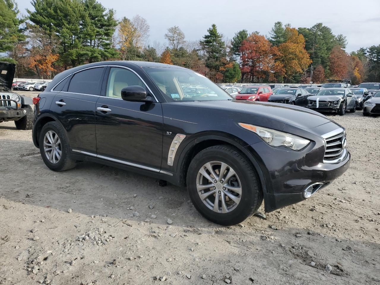 2015 Infiniti Qx70 Base Black vin: JN8CS1MU7FM380809