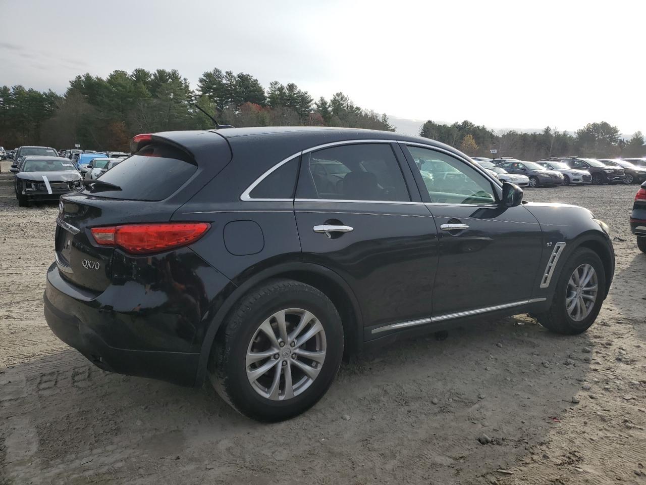 2015 Infiniti Qx70 Base Black vin: JN8CS1MU7FM380809