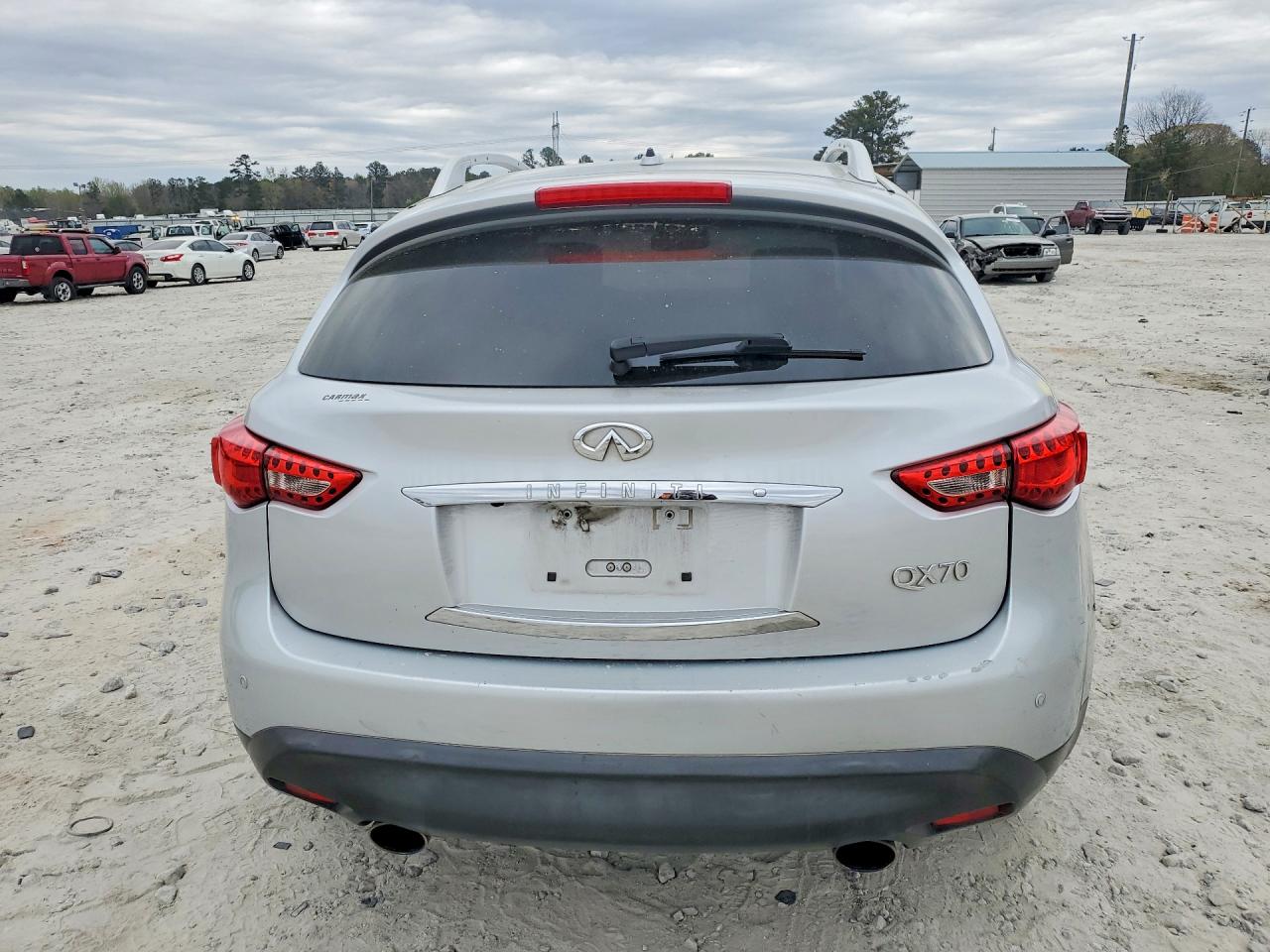 2015 Infiniti Qx70 Base Silver vin: JN8CS1MU7FM381264