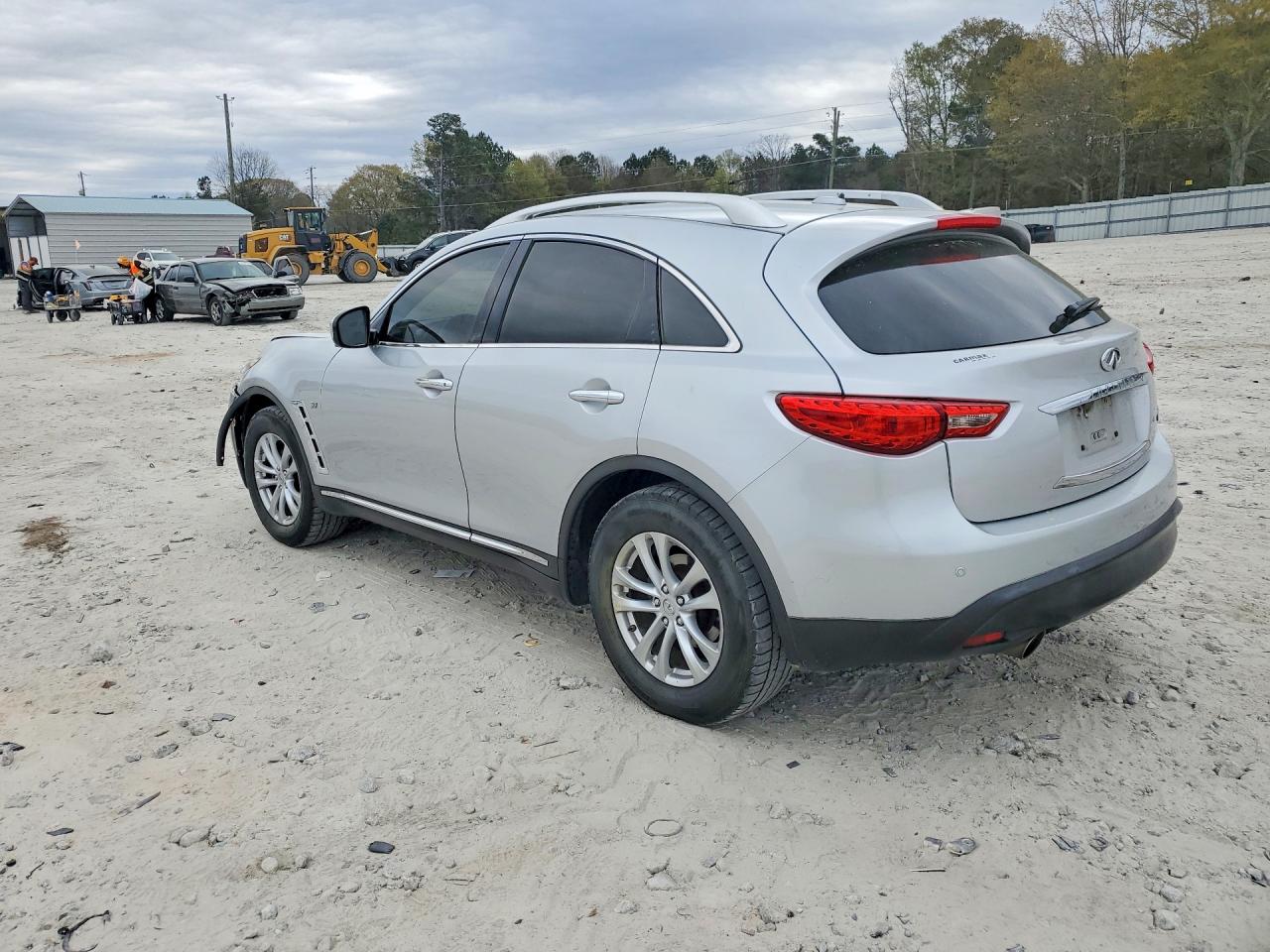 2015 Infiniti Qx70 Base Silver vin: JN8CS1MU7FM381264