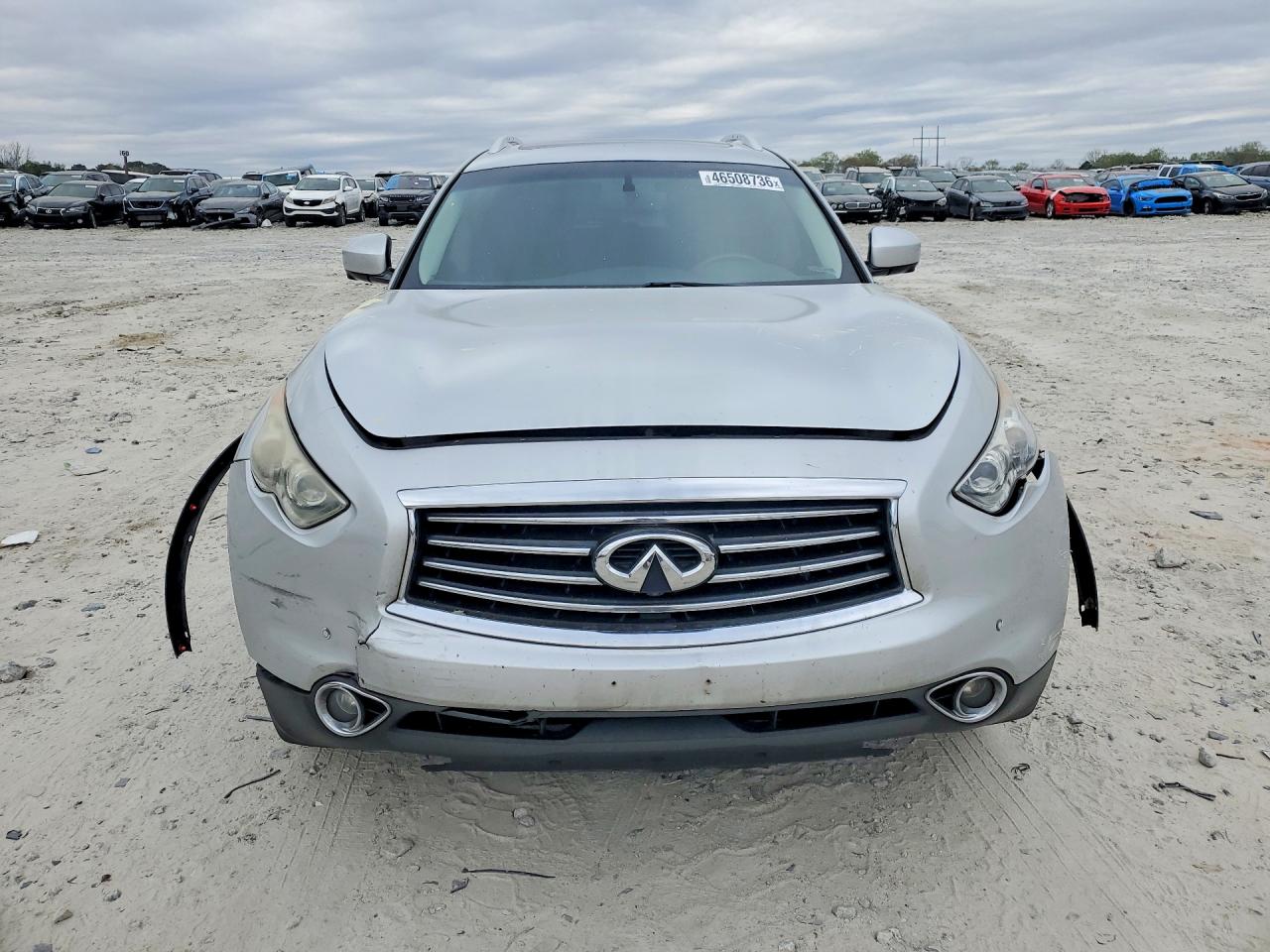 2015 Infiniti Qx70 Base Silver vin: JN8CS1MU7FM381264