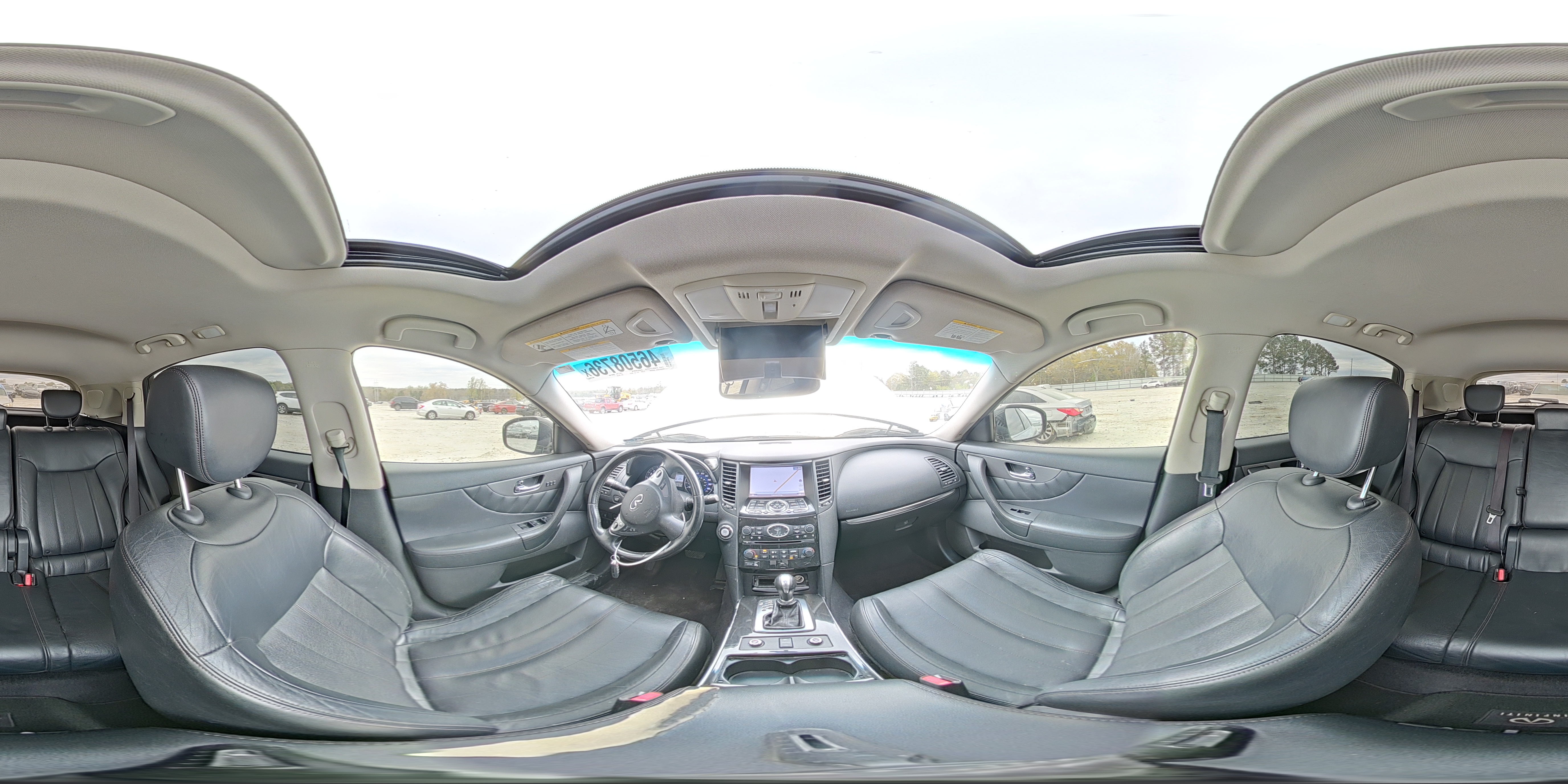 2015 Infiniti Qx70 Base Silver vin: JN8CS1MU7FM381264