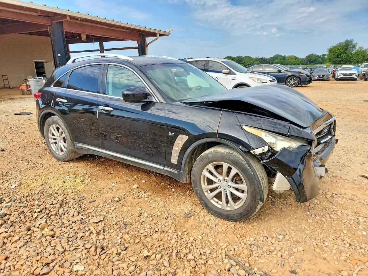 2015 Infiniti Qx70 Base Black vin: JN8CS1MU7FM381457