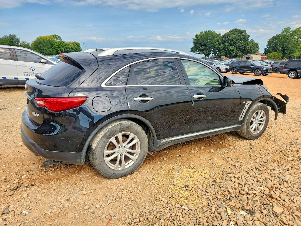 2015 Infiniti Qx70 Base Black vin: JN8CS1MU7FM381457