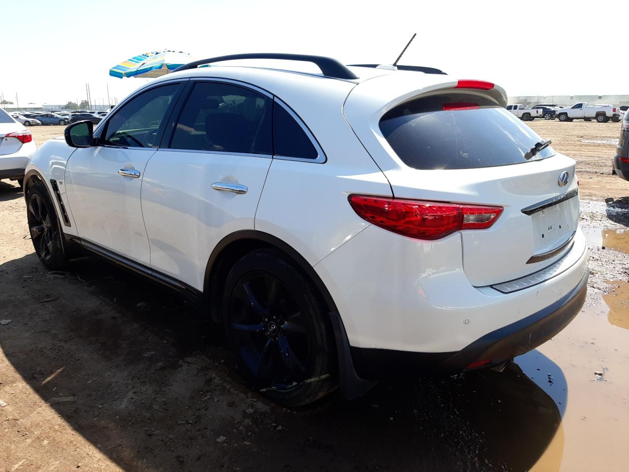 2016 Infiniti Qx70  White vin: JN8CS1MU7GM130097