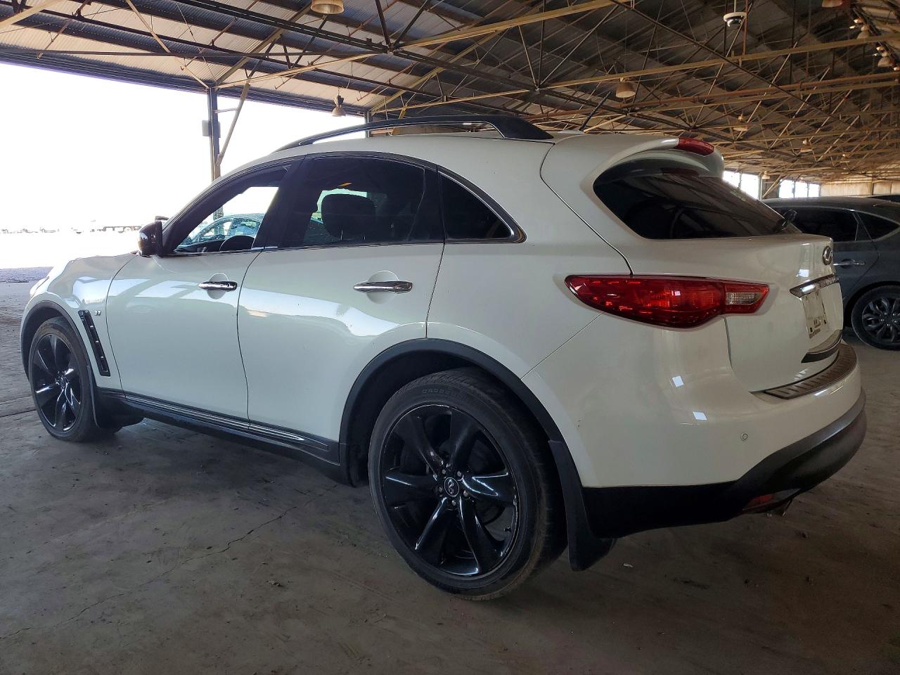 2016 Infiniti Qx70 Base White vin: JN8CS1MU7GM130097
